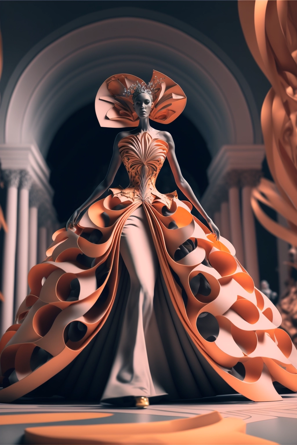 Slinky Couture: Fashion Show in 8K