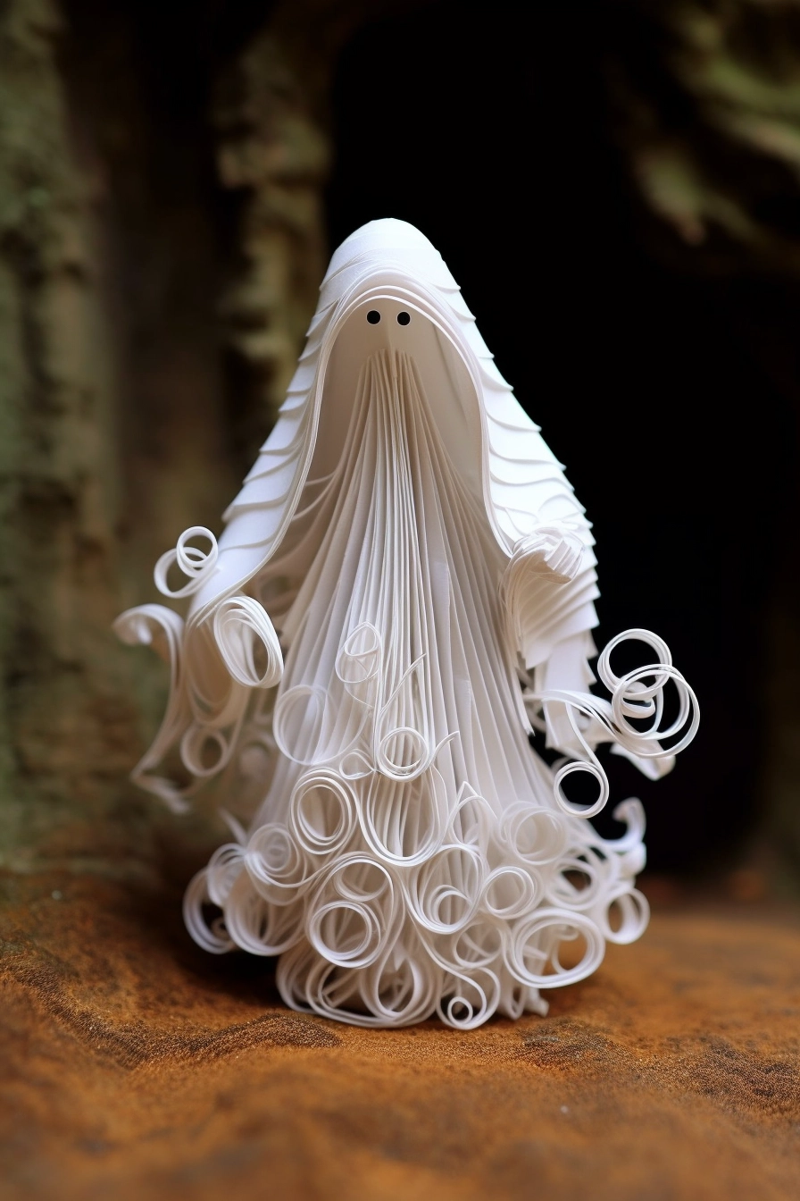 Spooky Paper Quilling Ghosts