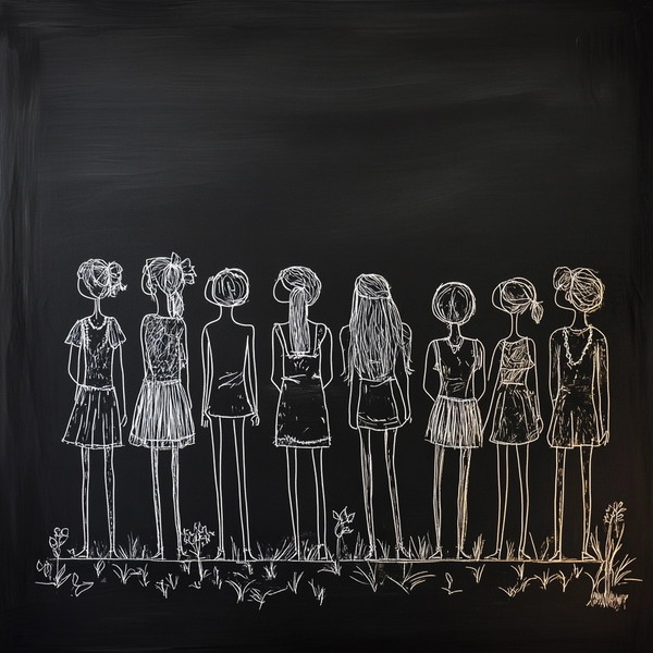 Engaging BIPOC Women Discuss Ideas on Black Board