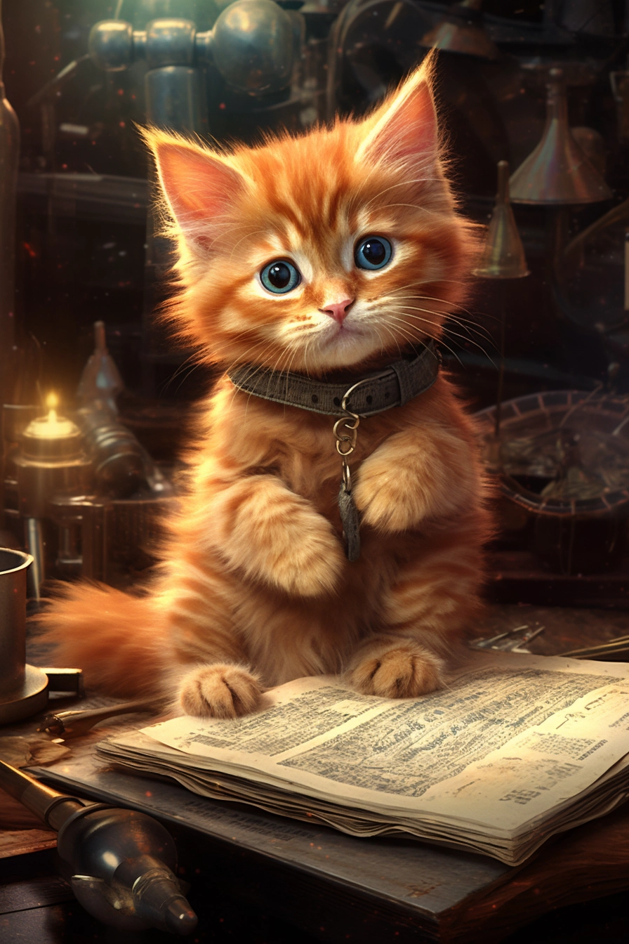 Sci-Fi Kitten: Playful Physics in Fine Art