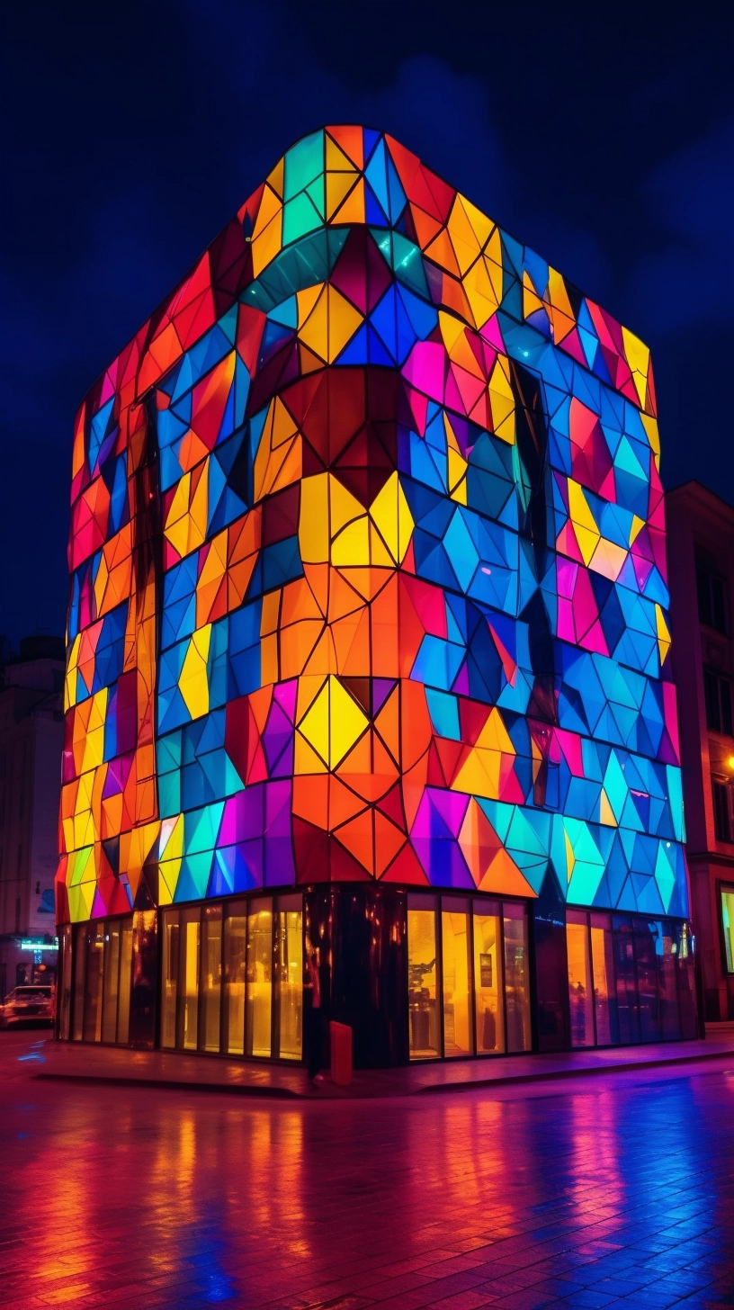 Gemmy Neon Tiles: Colorful Building Covering