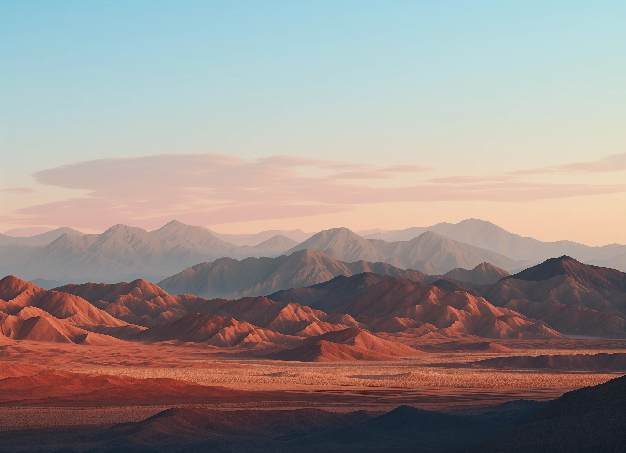 Exquisite Desert Mountains: A Golden Hour Experience in 8K