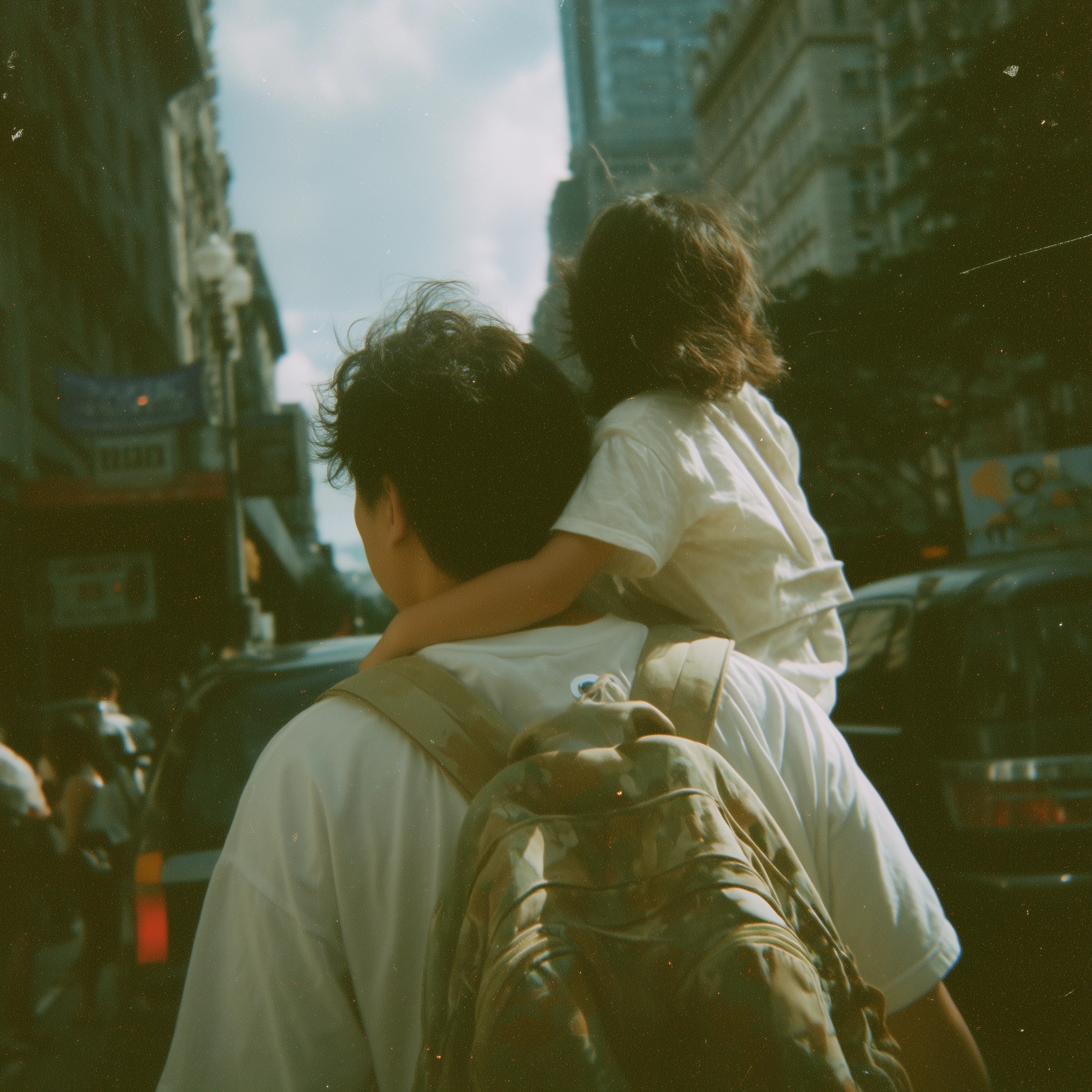 Cool Dad and Daughter Adventure in Street Style