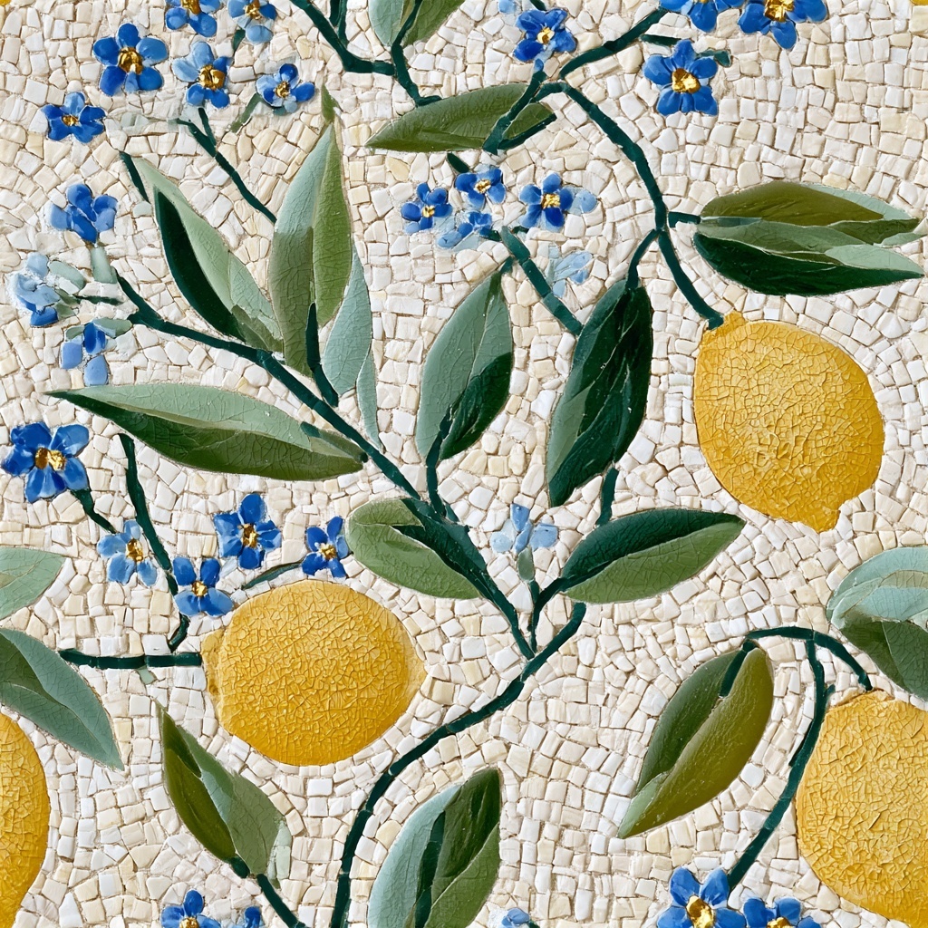 Luxurious Mediterranean Ceramic Mosaic Art