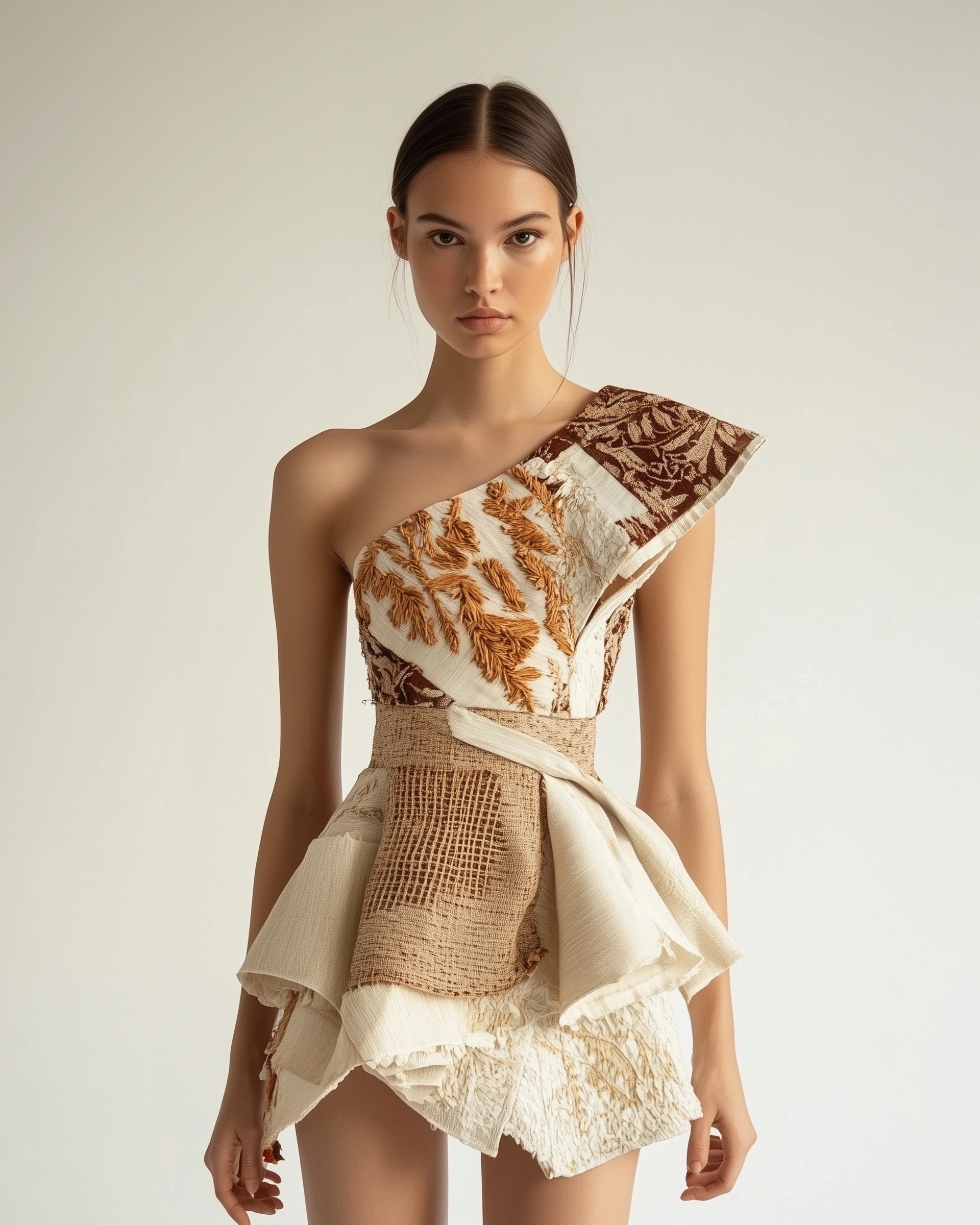 Haute Couture Jute & Brocade Dress – Shop Now