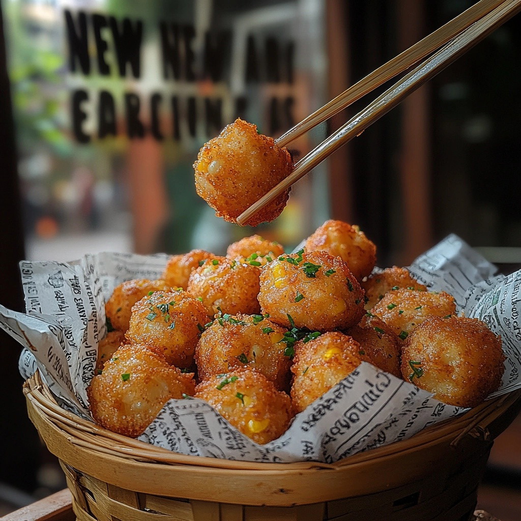 Delicious Fried Corn Balls - Taste New Orleans