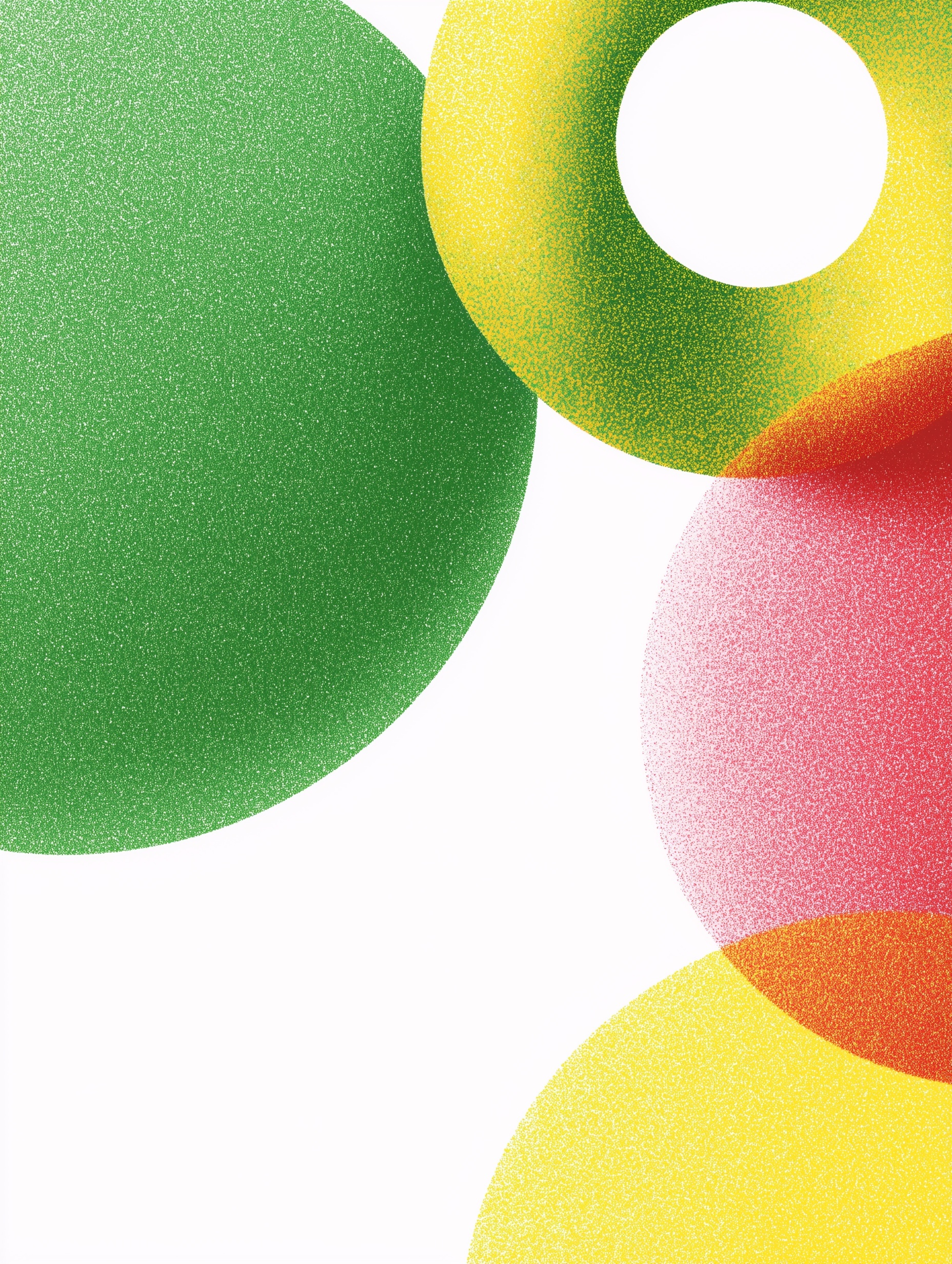 Colorful Minimalism: Vibrant Shapes in the Sky