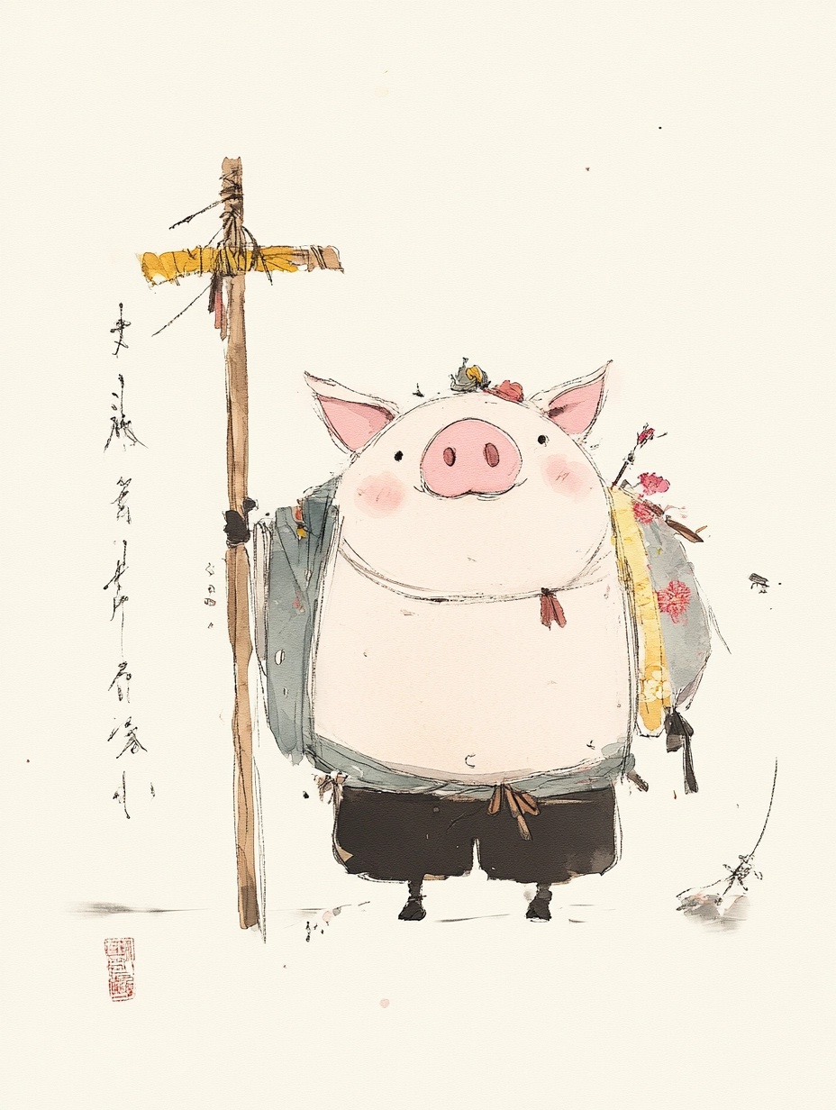 Majestic Pig Bajie: A Mythical Chinese Legend