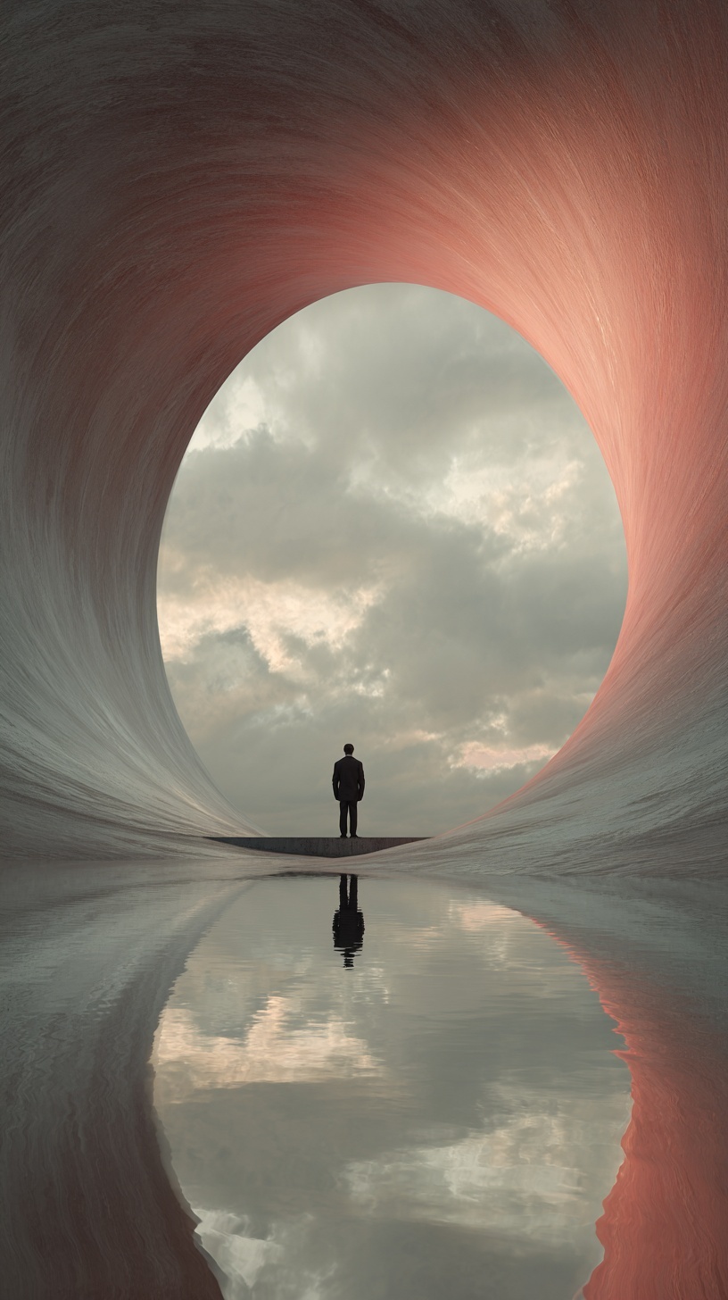 Surreal Reflections: Eye of the Storm