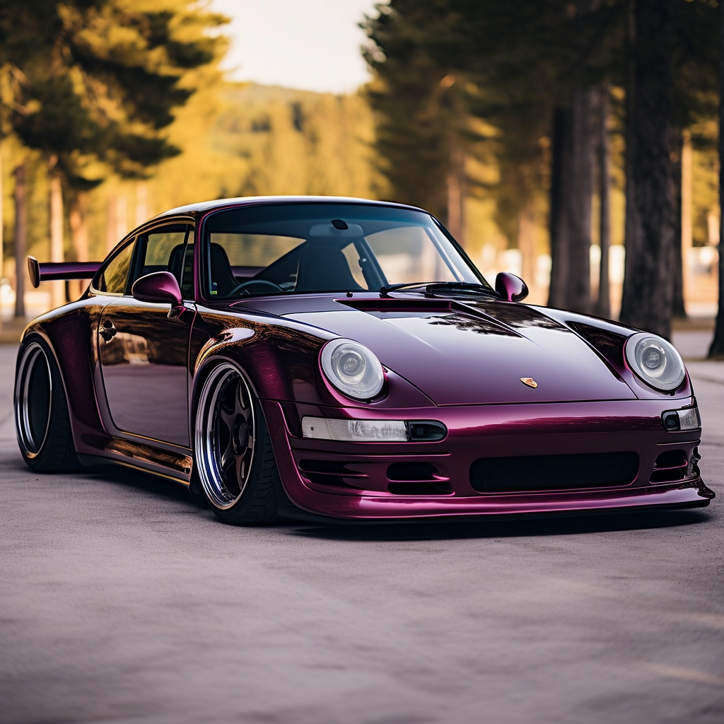 Rare Porche 993 with Special Color - Limited Edition