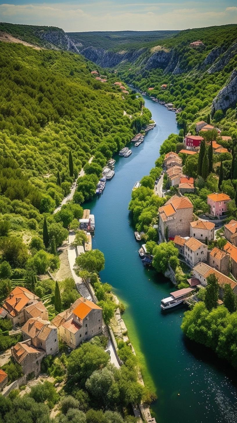 Discover Skradin's Stunning Aerial View