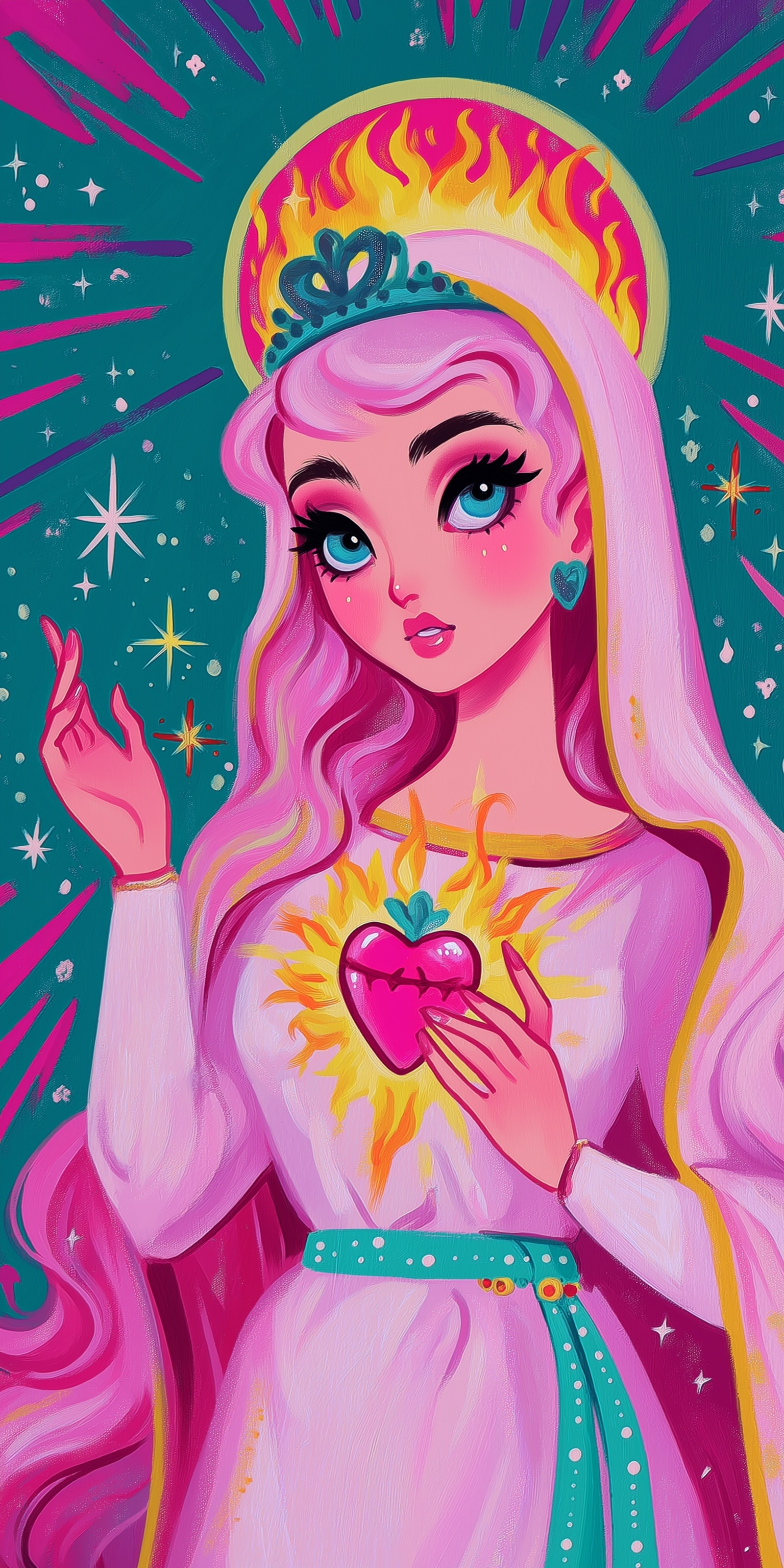 Divine Radiance: The Sacred Heart of Mary