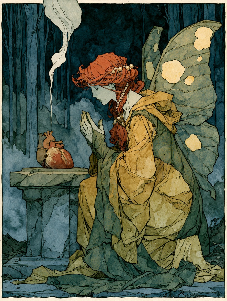 Enchanted Forest: A Winged Fairy's Prayer
