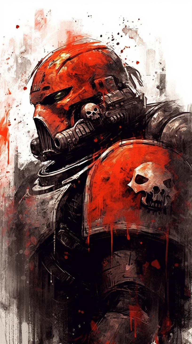 Space Marine Profile in Yoji Shinkawa Style