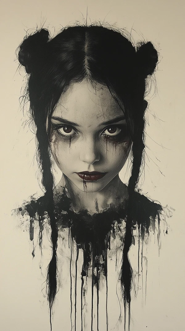 Chilling Demon Girl Art: Hyper-Realistic Horror Portraits