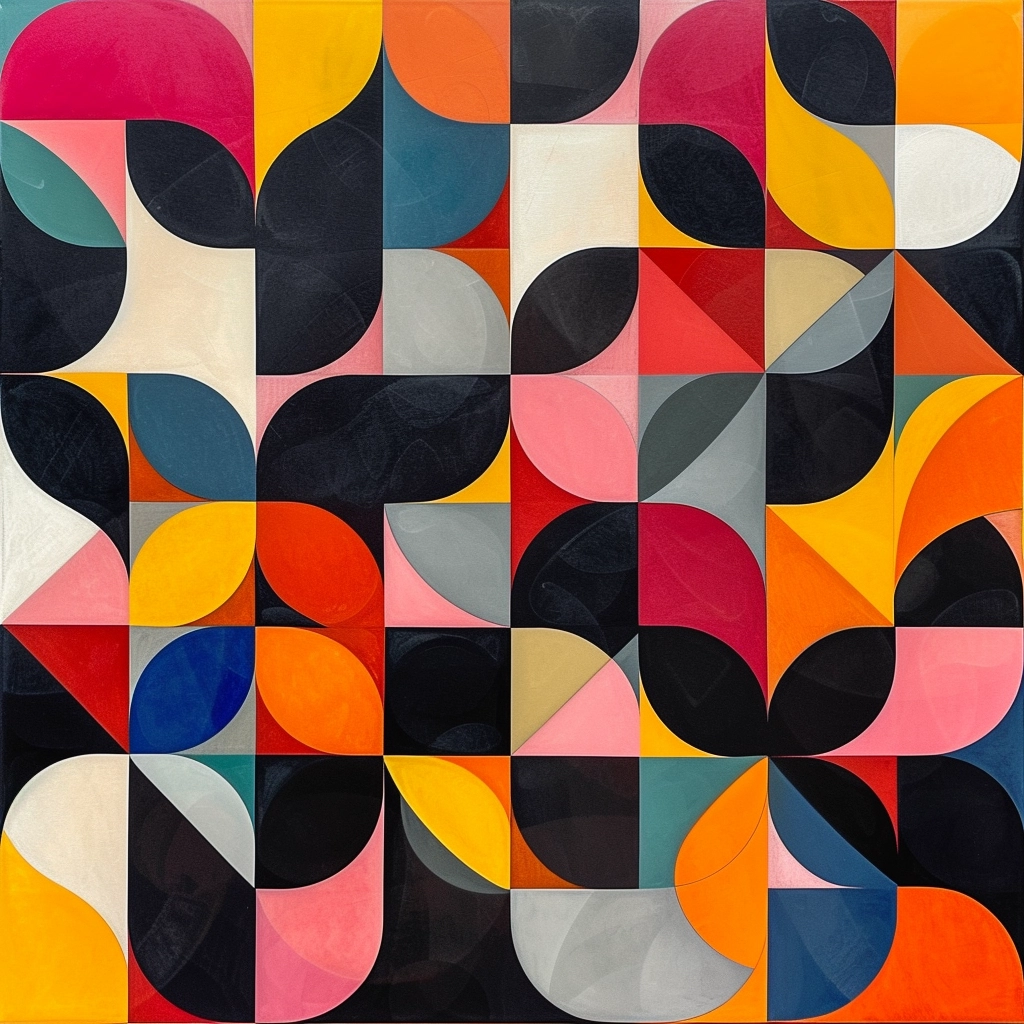 AI-inspired Geometric Art: Unique, Vibrant Pieces for Exclusive NFT Collection