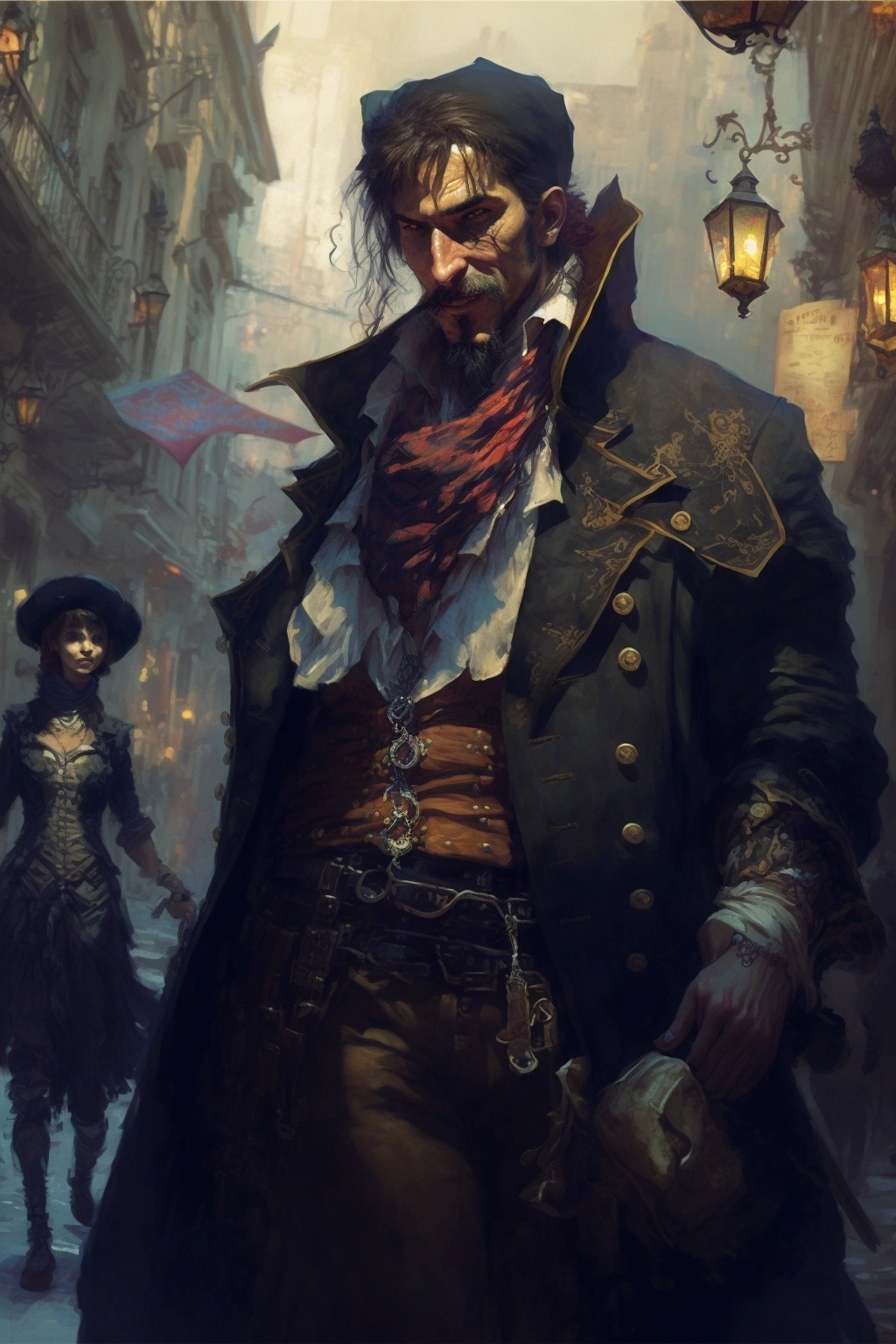 Epic Fantasy Portrait Photography: Medieval Pirate in Victorian City