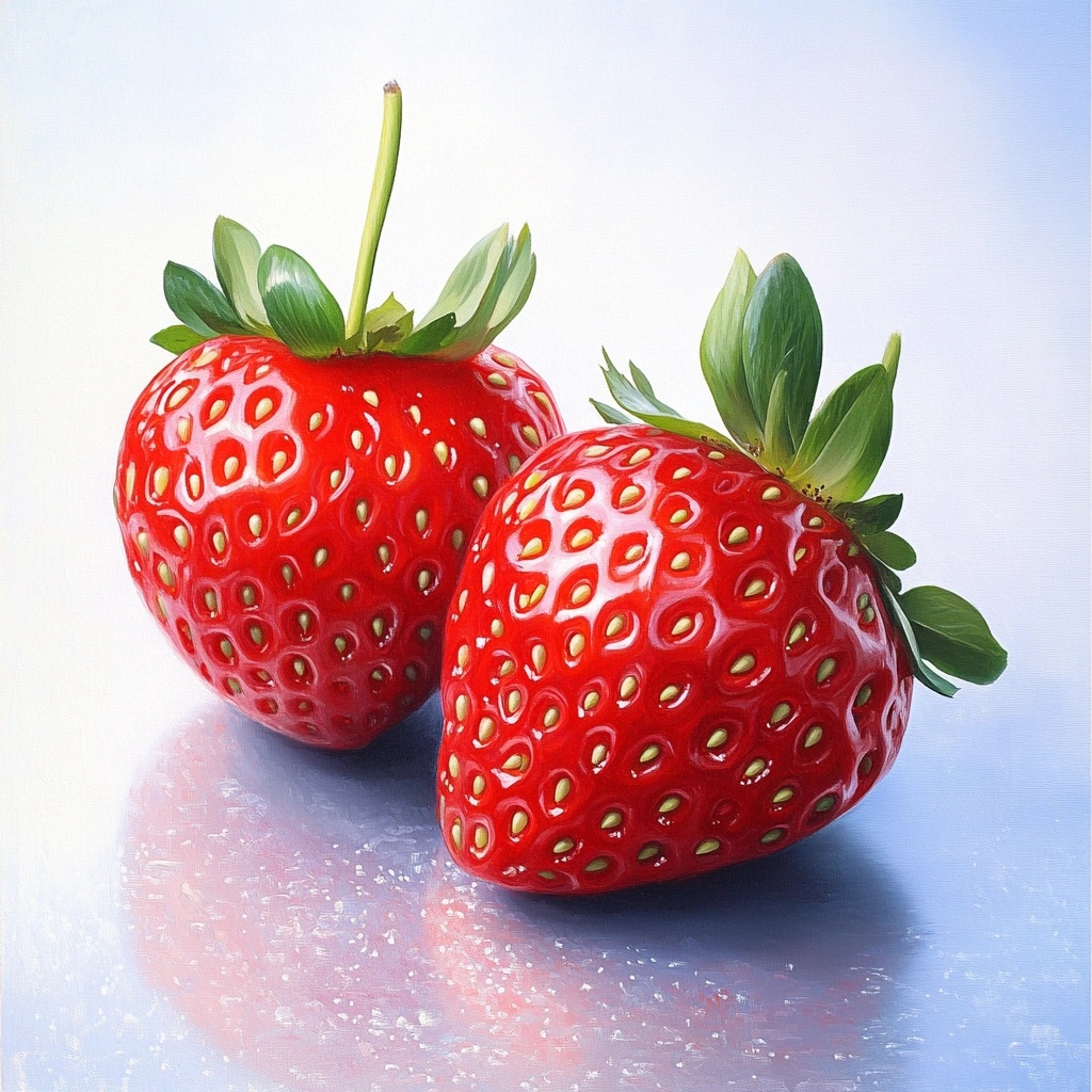 Photorealistic Strawberries: Healthy & Delicious!