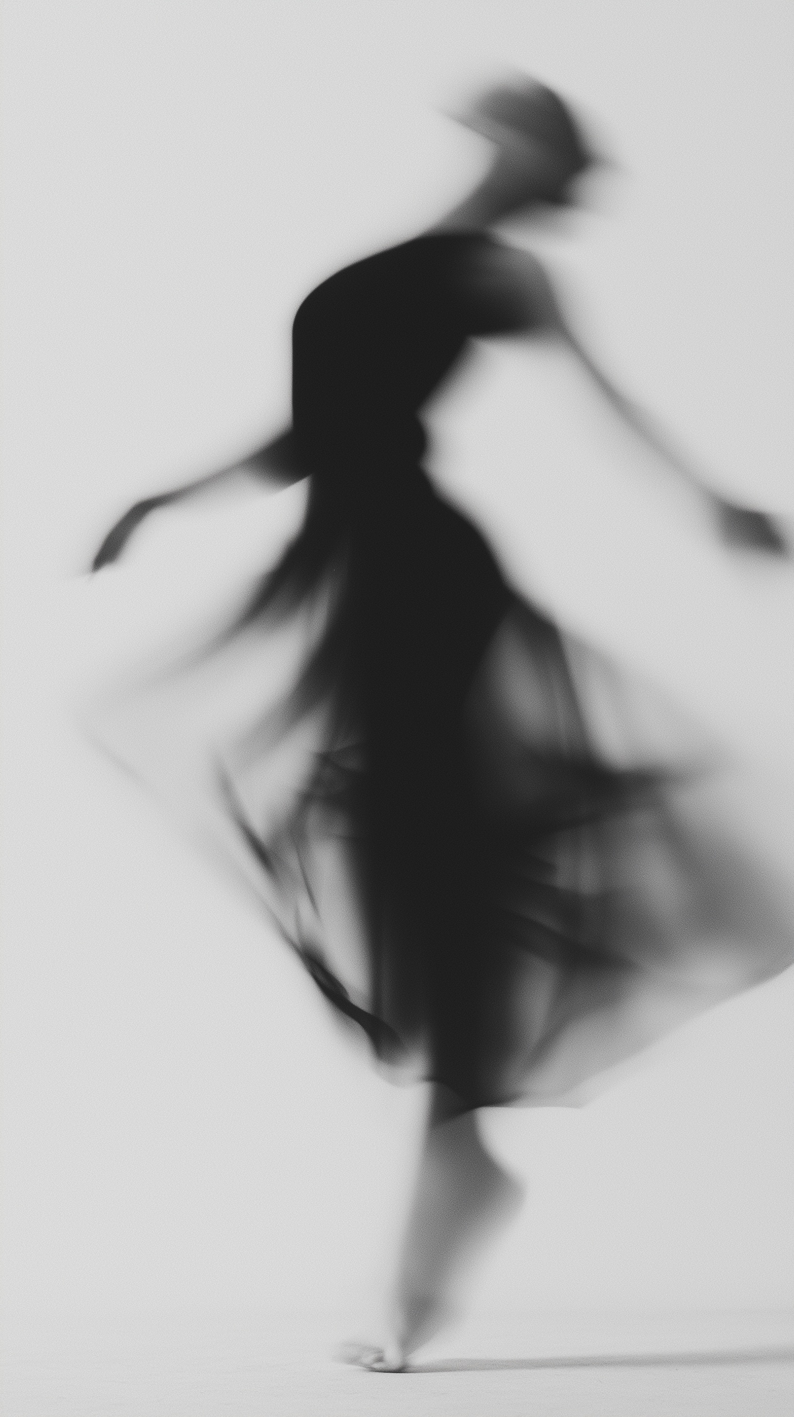 Artistic Blurry Dancer: Film Photography Aesthetic