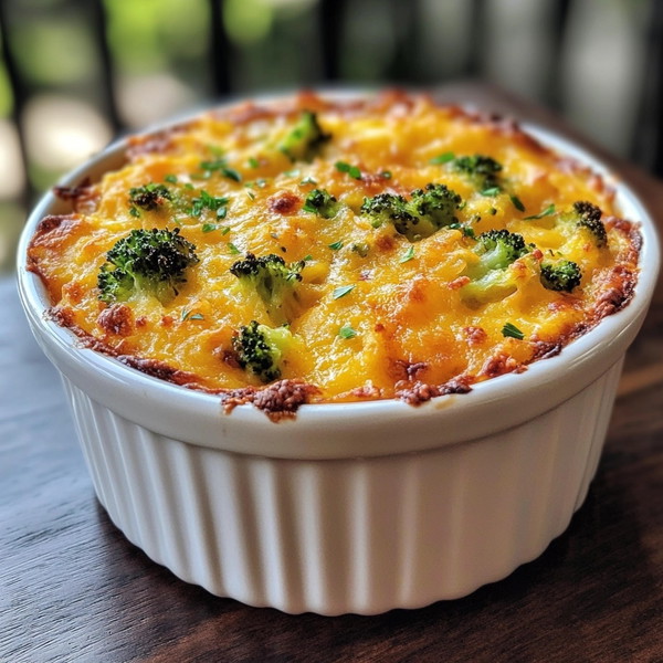 Cheesy Broccoli Hashbrown Bake Delight