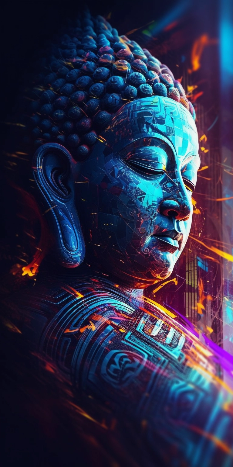 Rainbowcore Buddha: A Colorful Journey