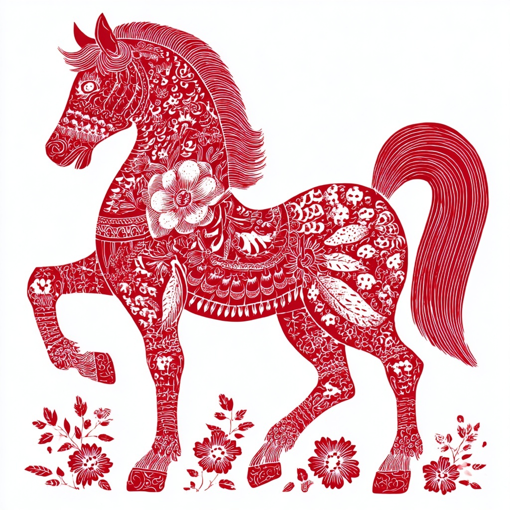 Dynamic Horse Clipart for Zodiac Enthusiasts