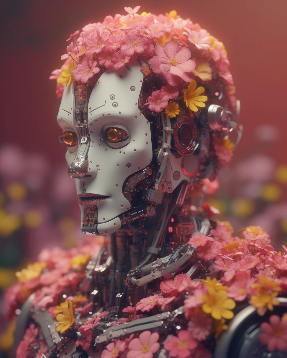 Flower Robot: Intricate Details & Wes Anderson Vibes