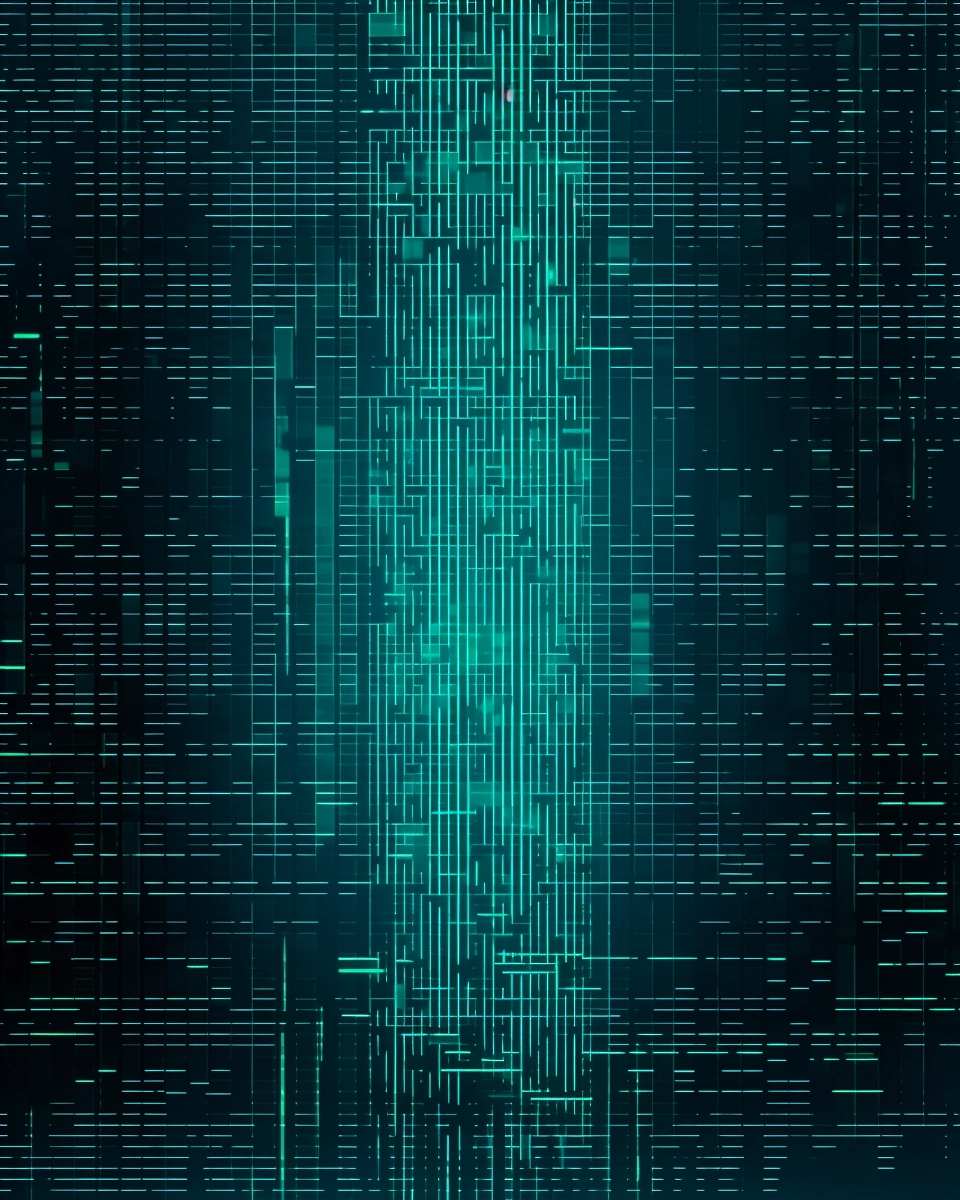 Pixelated Matrix: Sleek & Modern Glitches