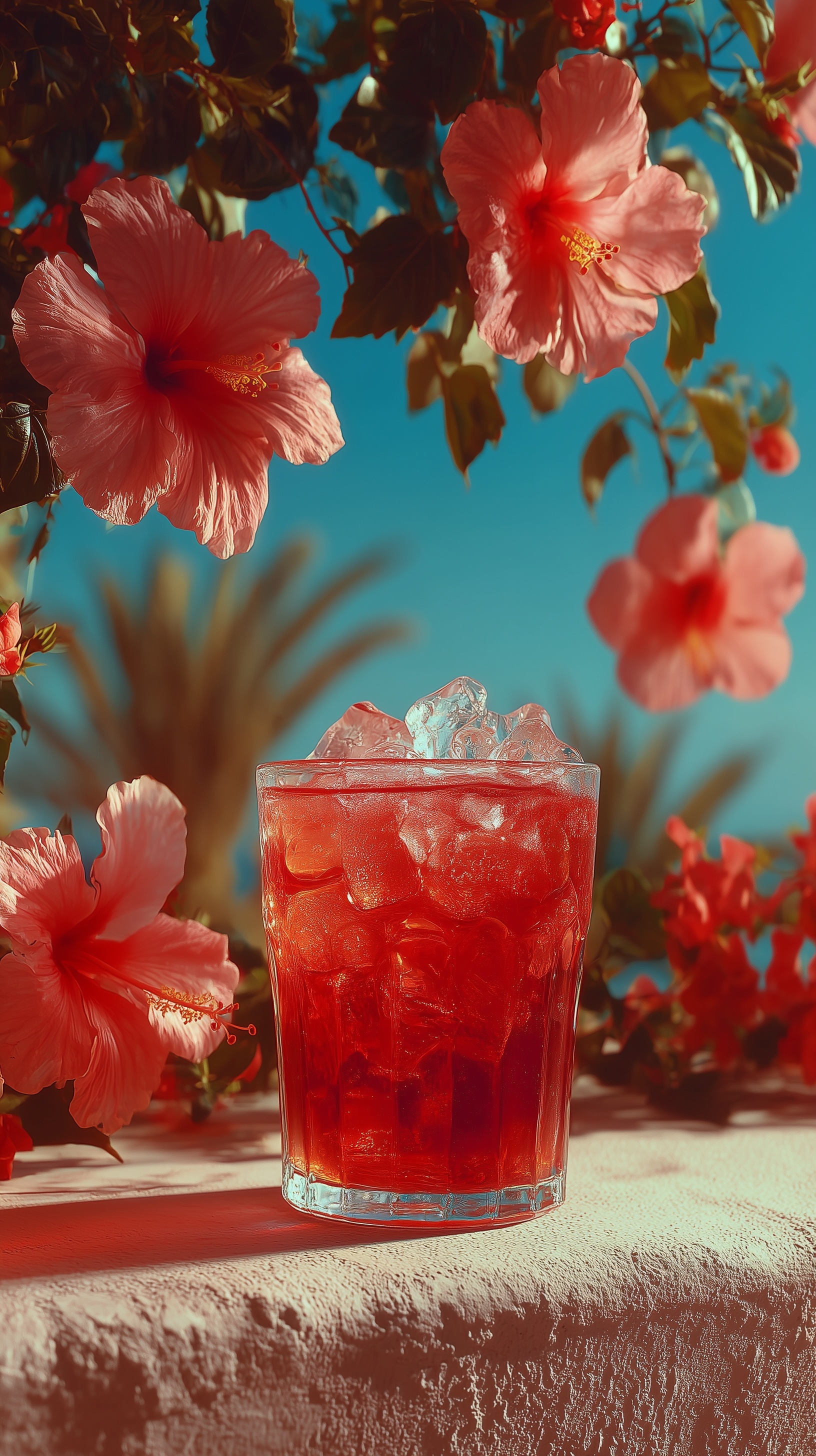 Refreshing Berry Hibiscus Drink for Hot Days