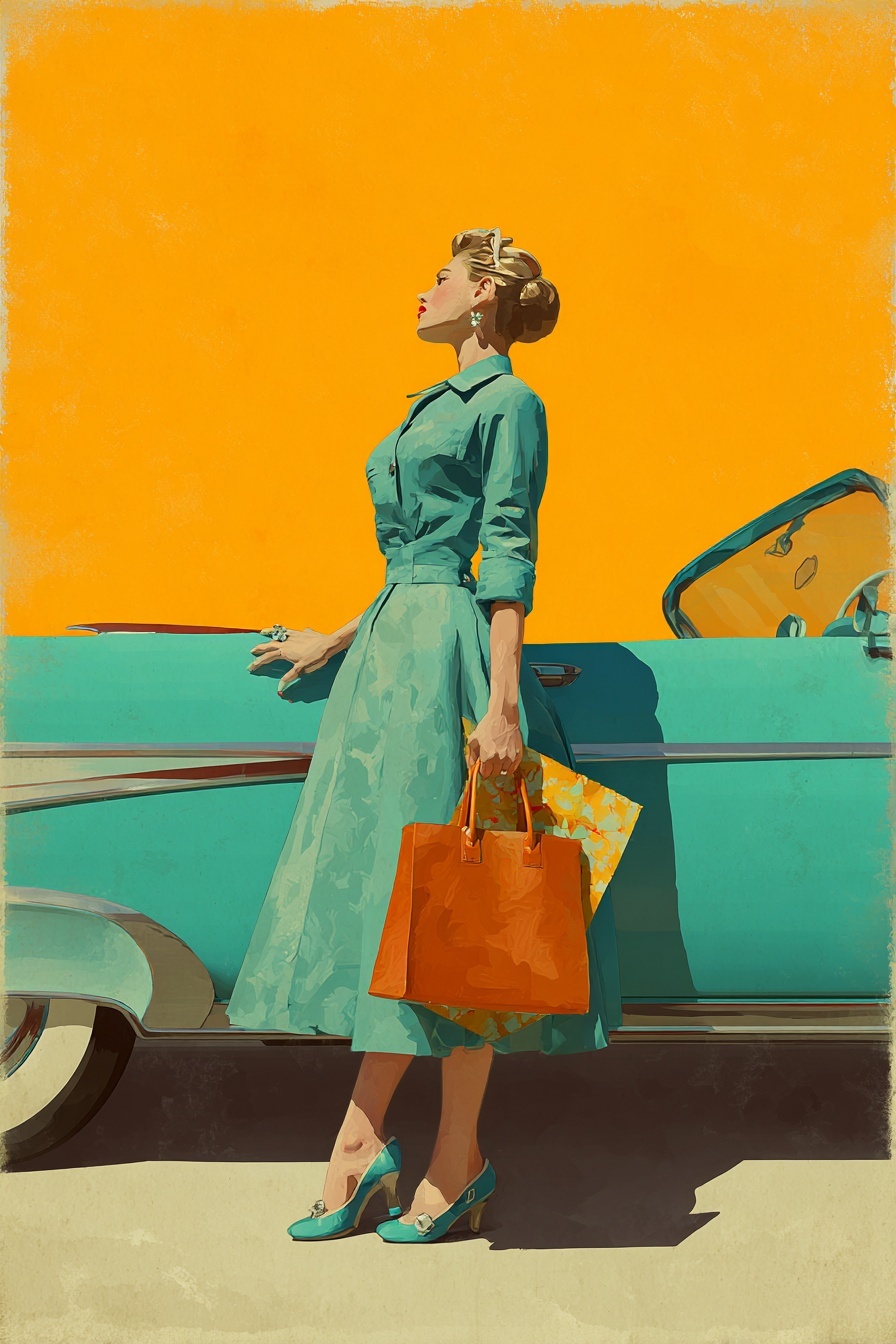 Charming Retro Art: Timeless 50s Posters