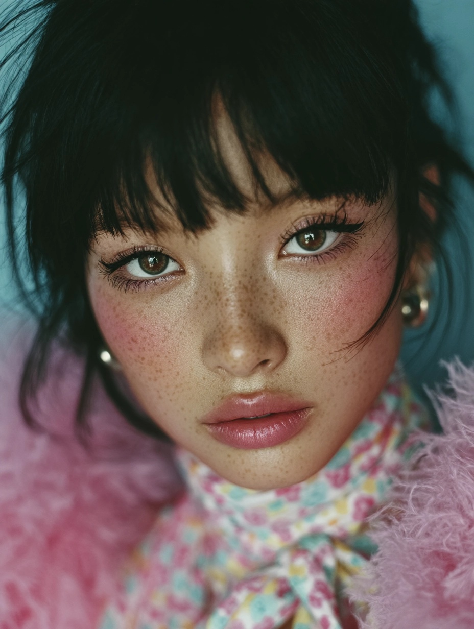 Enchanting Pastel Beauty: Winged Makeup Magic