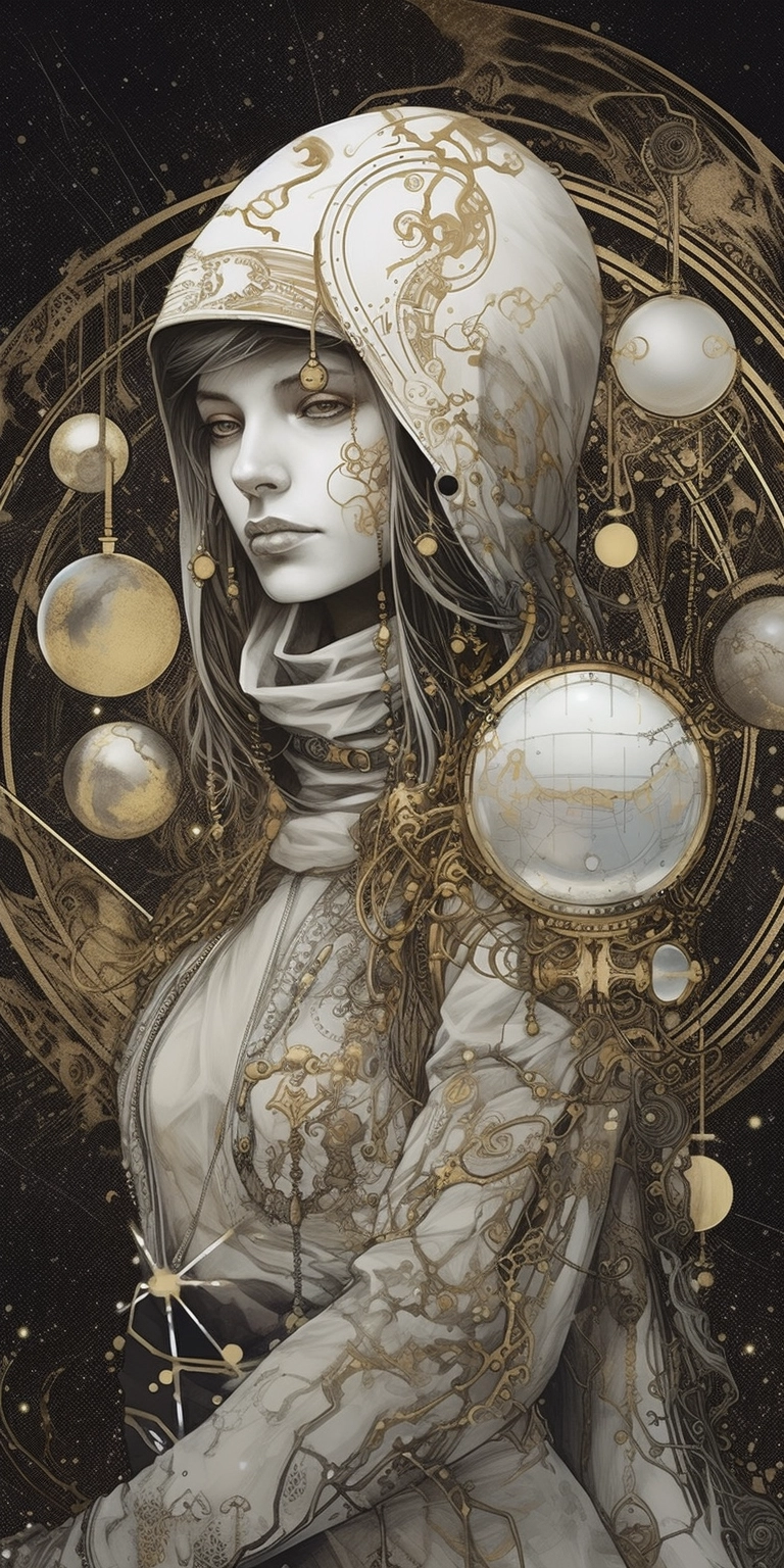 White Witch Among Planets: Surrealist Manga Art