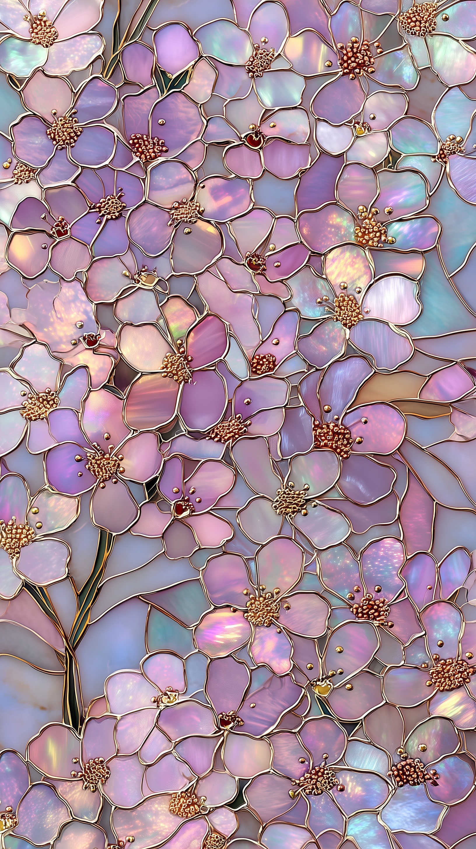 Elegant Floral Stained Glass Patterns for Home Decor
