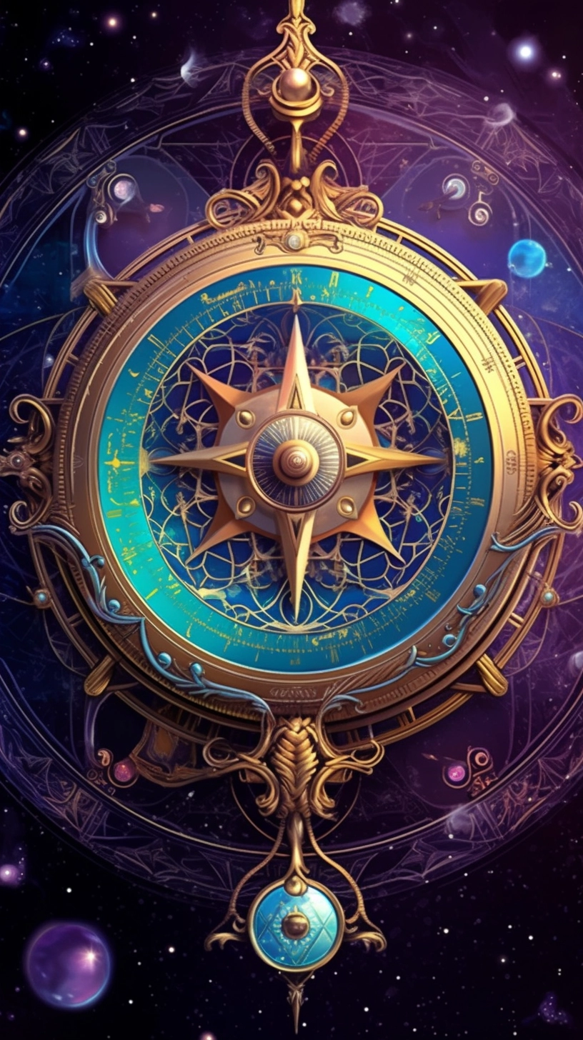 Astrolabe Tarot: Dramatic Vector Illustration