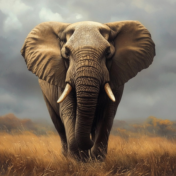 Majestic Elephant Art by Daniel Eskridge