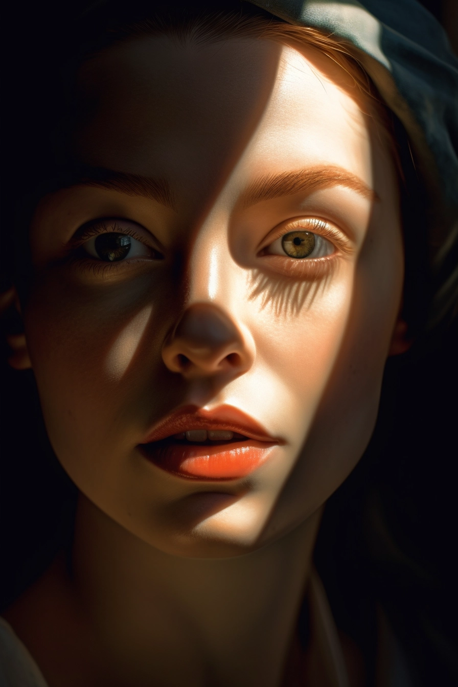 Vividly Detailed Makeup Close-Up in Ultra High Resolution