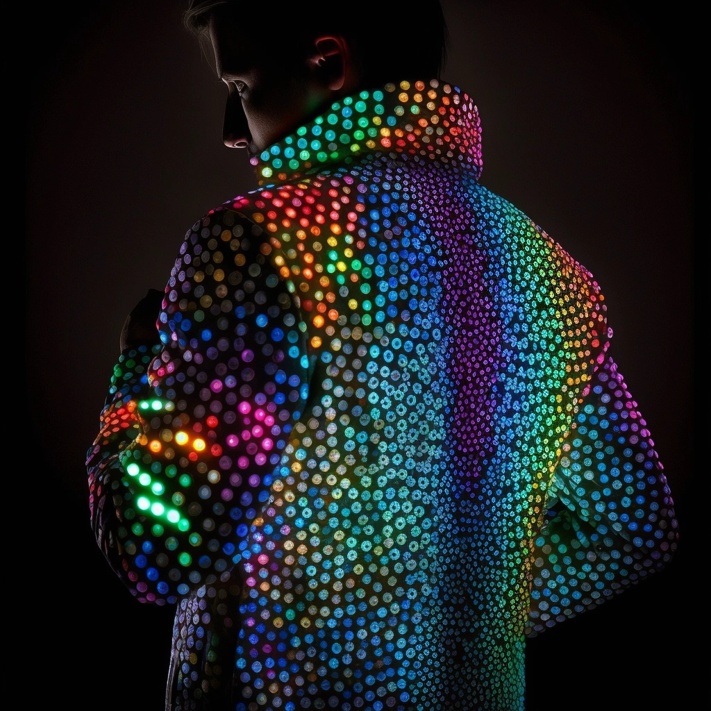 Glow in the Dark Pointillism Jacket