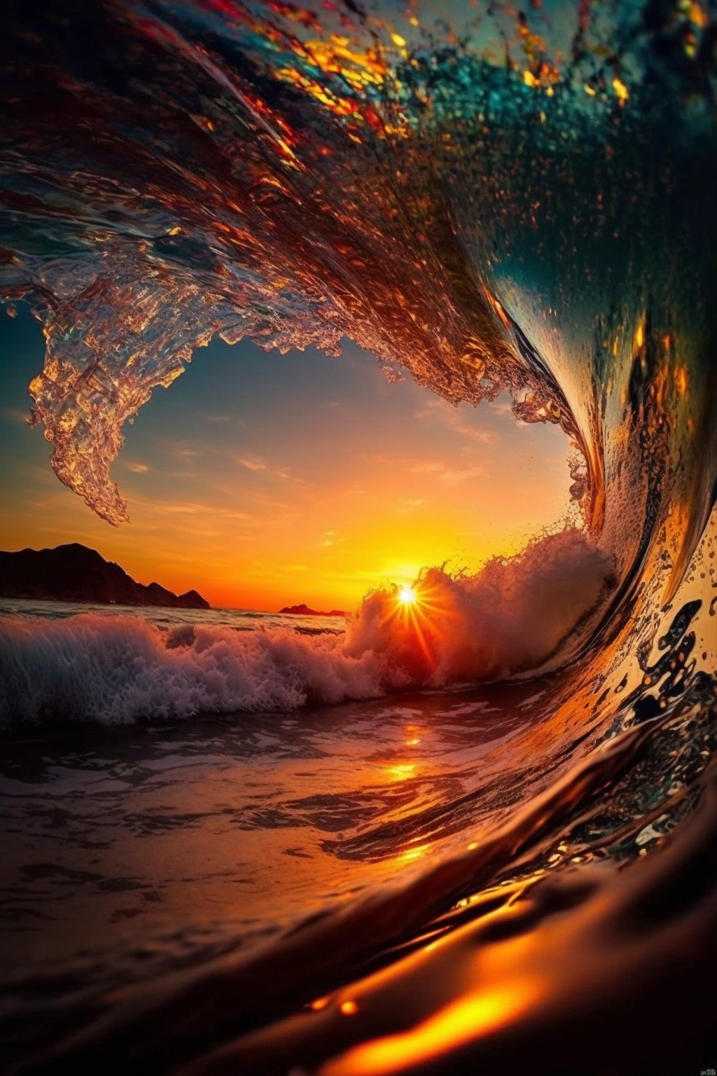 Tropicalpunk Sunset Photography: Breathtaking Colors & Waves