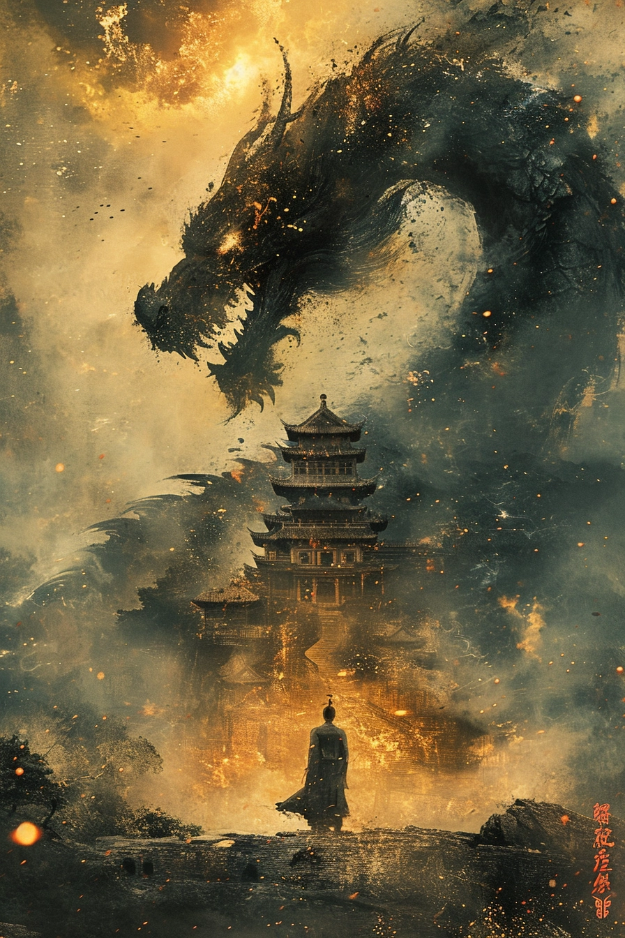 Calligraphy-Inspired Movie: Liu Xiaoqiang & the Phoenix Monster - Fantastical Ruins, Zen Buddhism Influenced