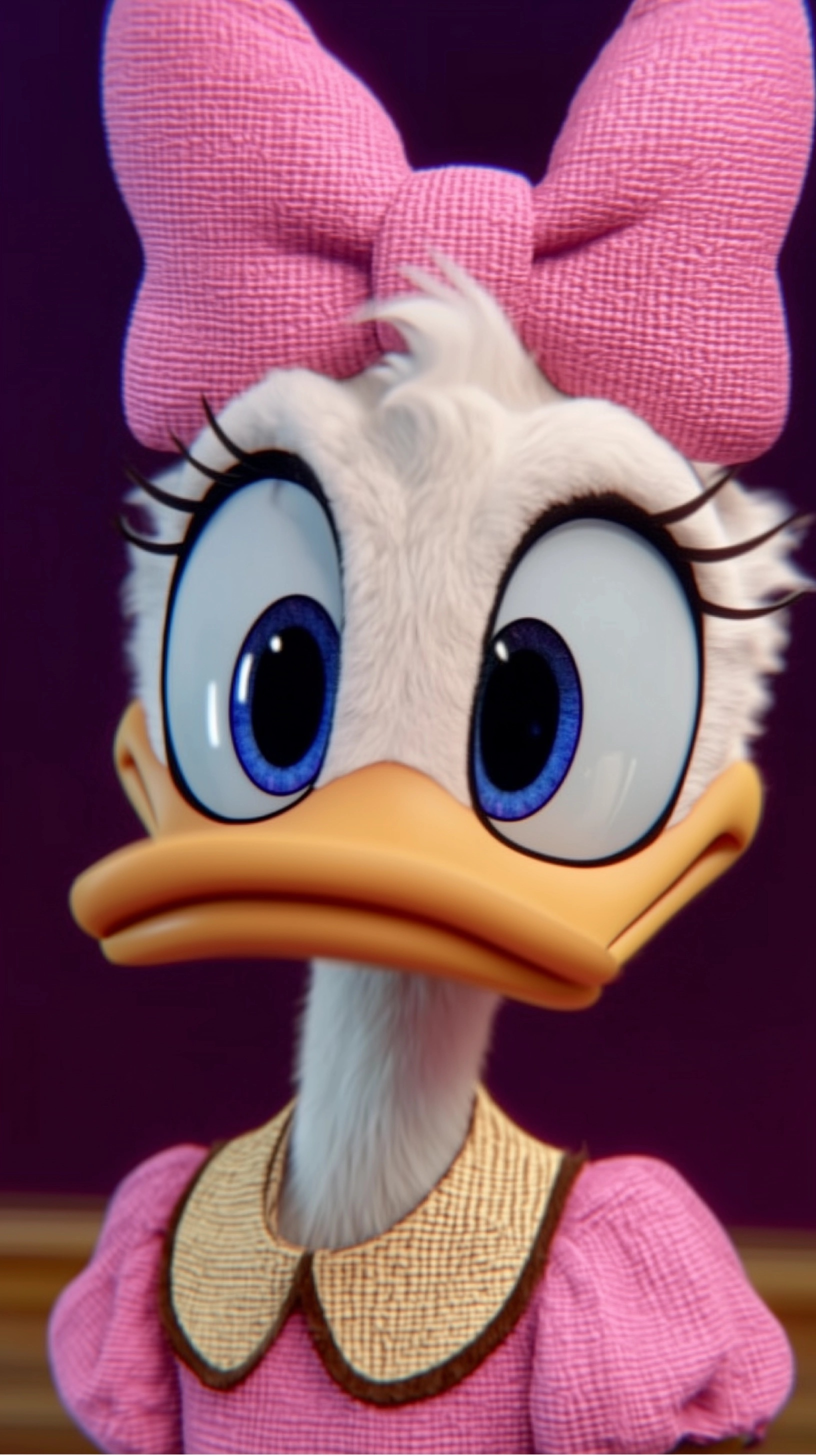 Modern Daisy Duck: Stylish Animation in Pink