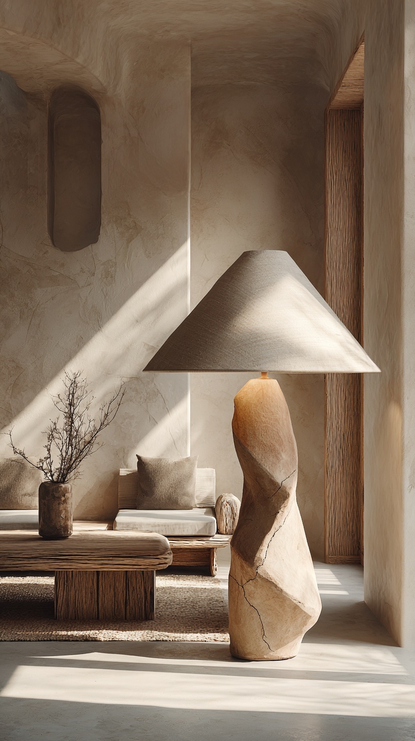 Wabi-Sabi Floor Lamp: Organic Elegance Redefined