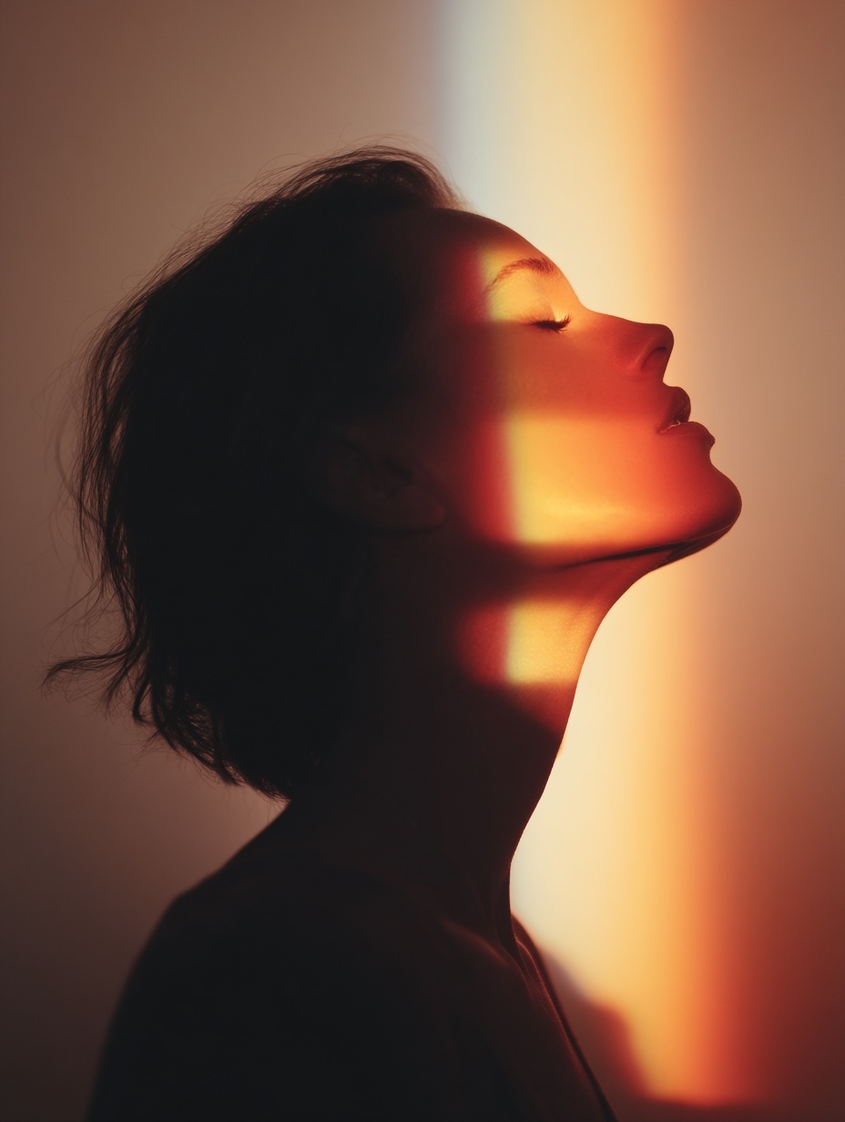 Surreal Silhouette: Ethereal Portrait Art