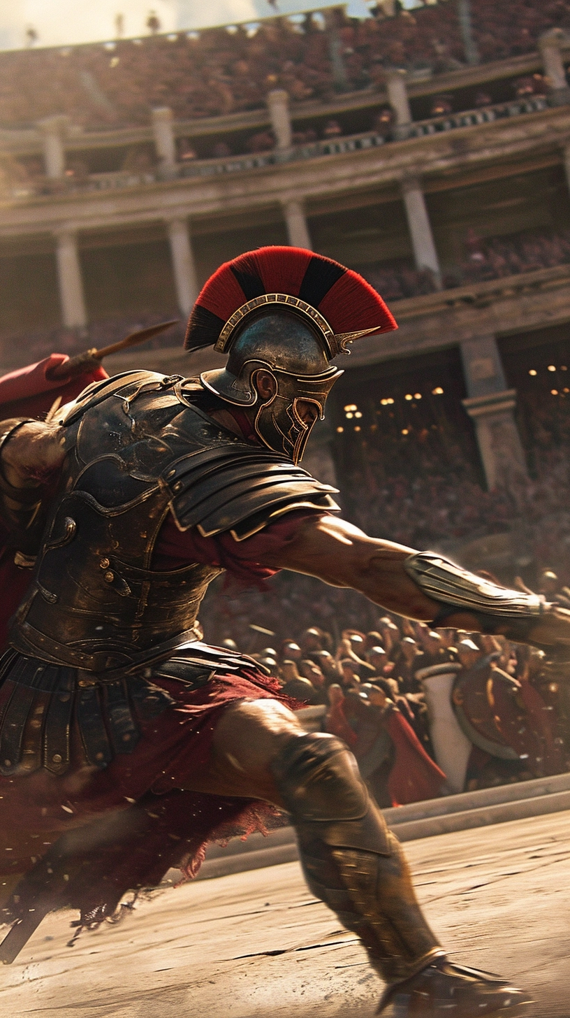 Immerse in High-Adrenaline Gladiator Fight at Colosseum on IMAX Laser