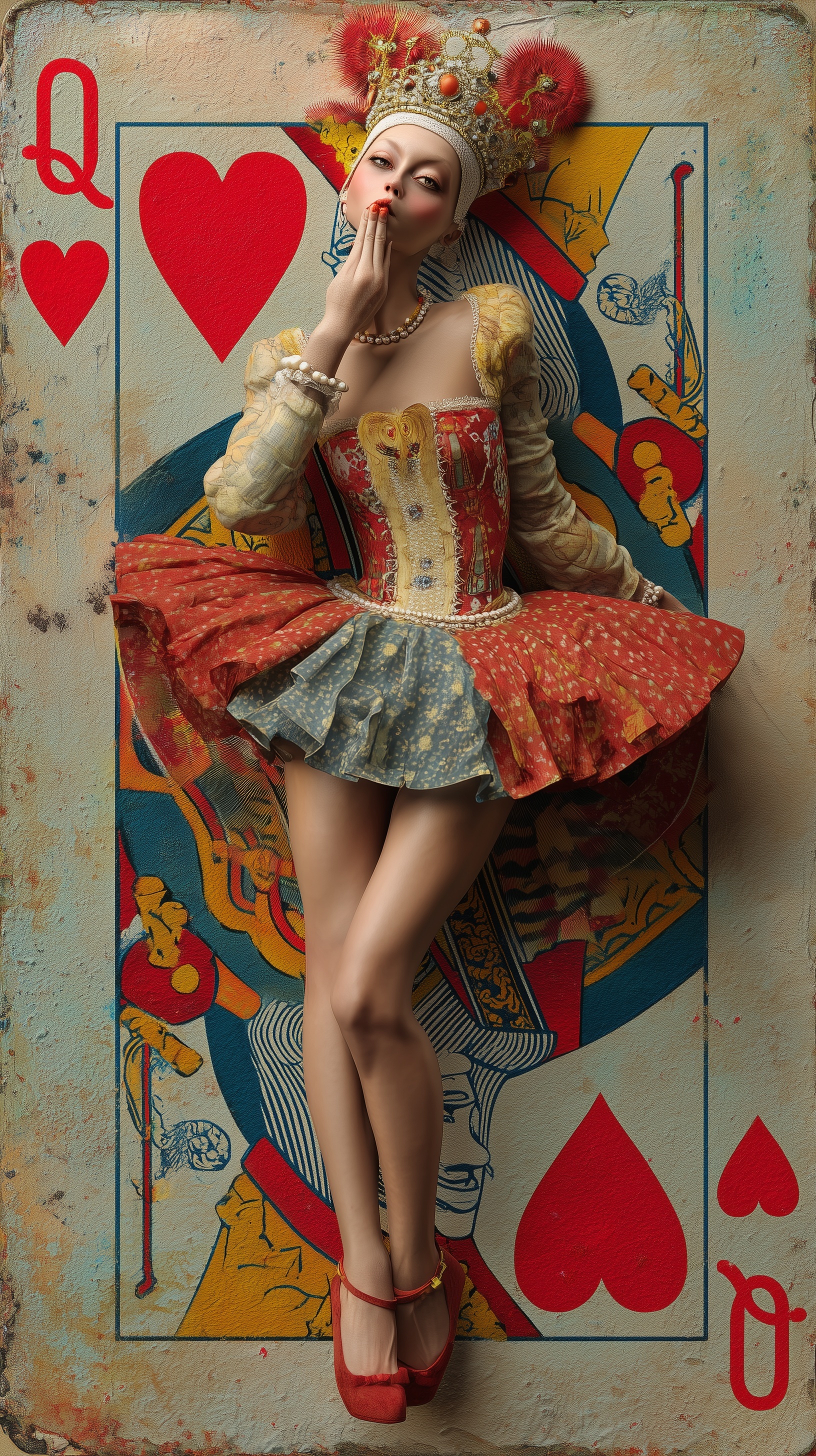 Queen of Hearts: A Vivid 3D Artwork Experience