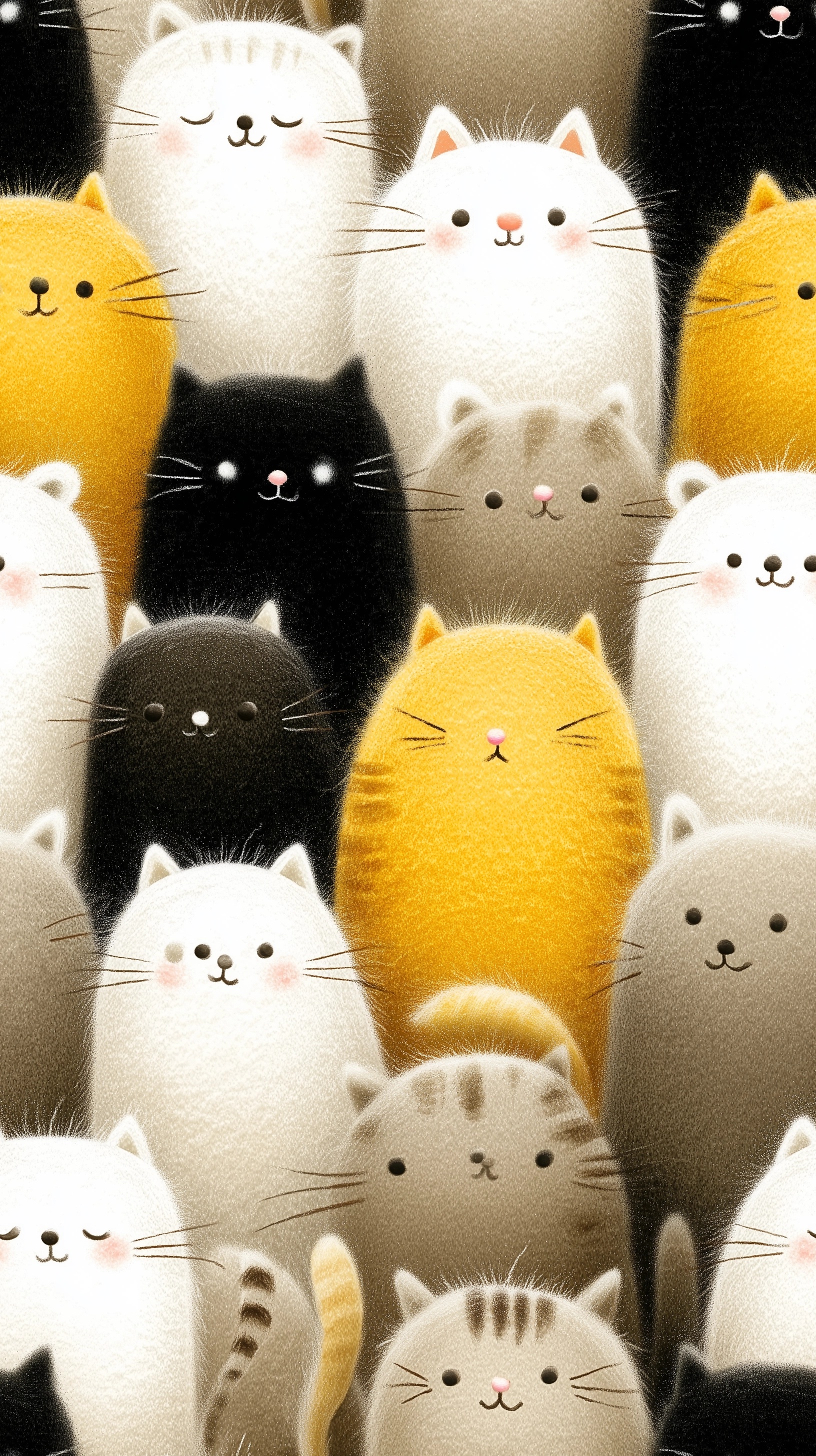 Whimsical Watercolor Cats: A Cozy Feline Wall
