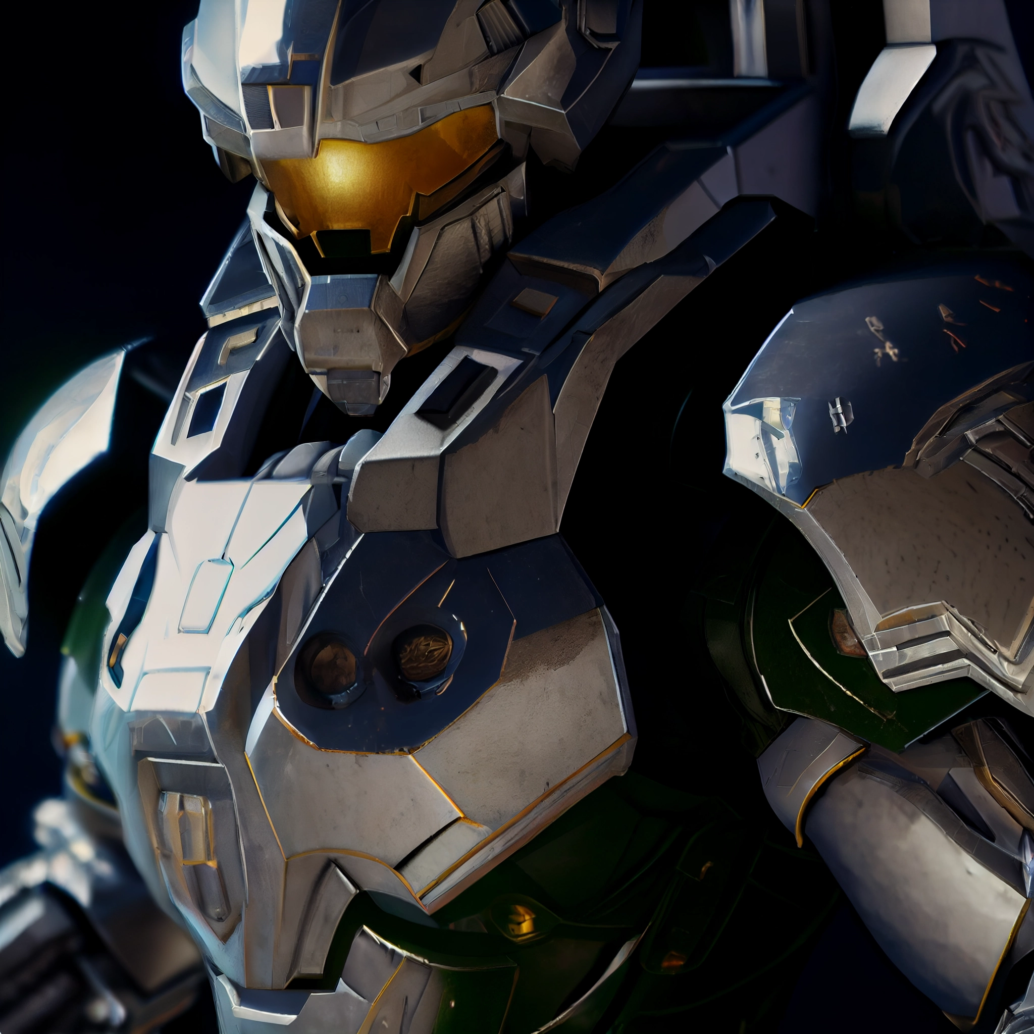 Hyperrealistic Master Chief Armor Suit - 8K Cinematic Photography