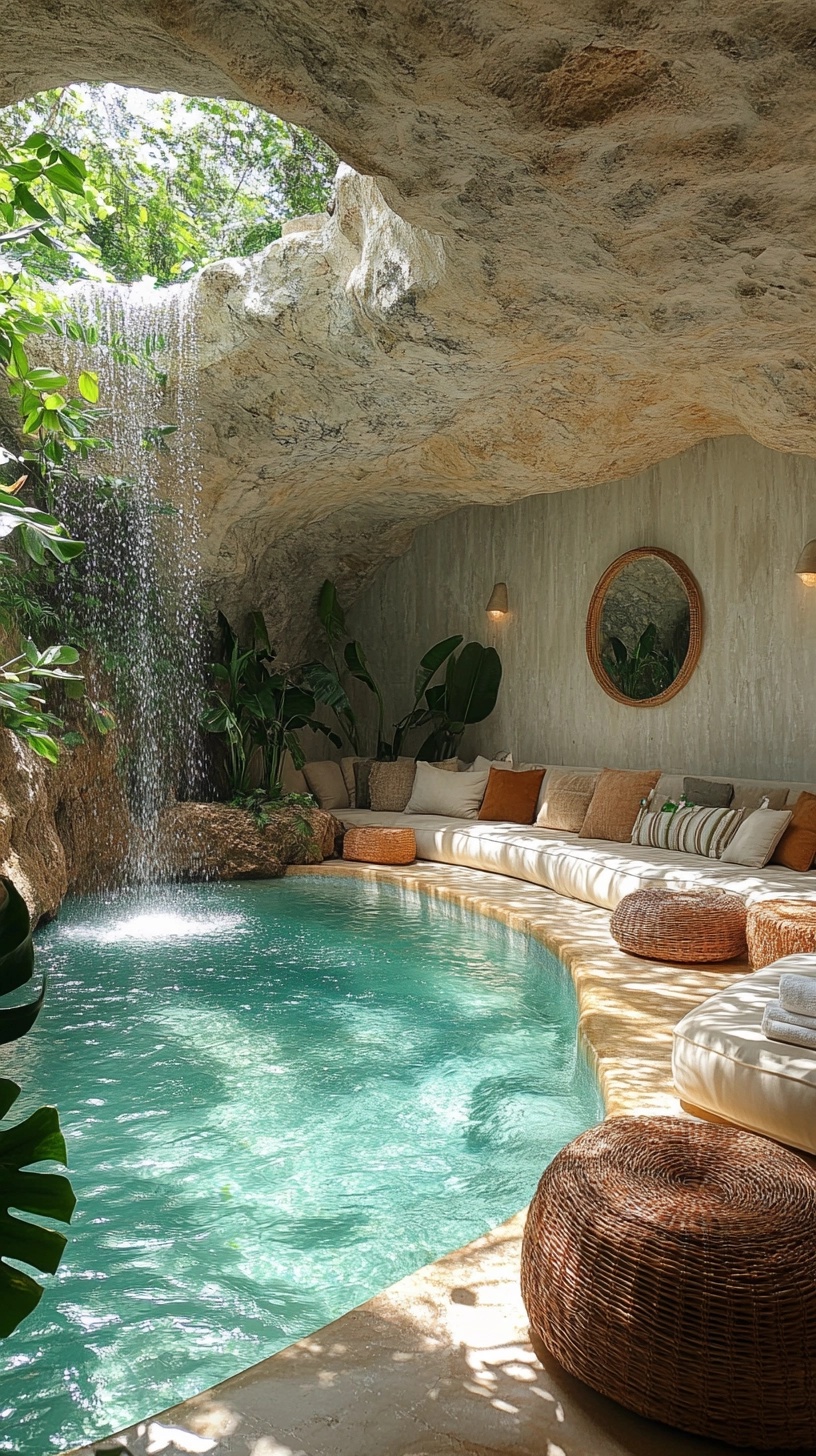 Discover The Serene Cave Resort Oasis • PromptDen