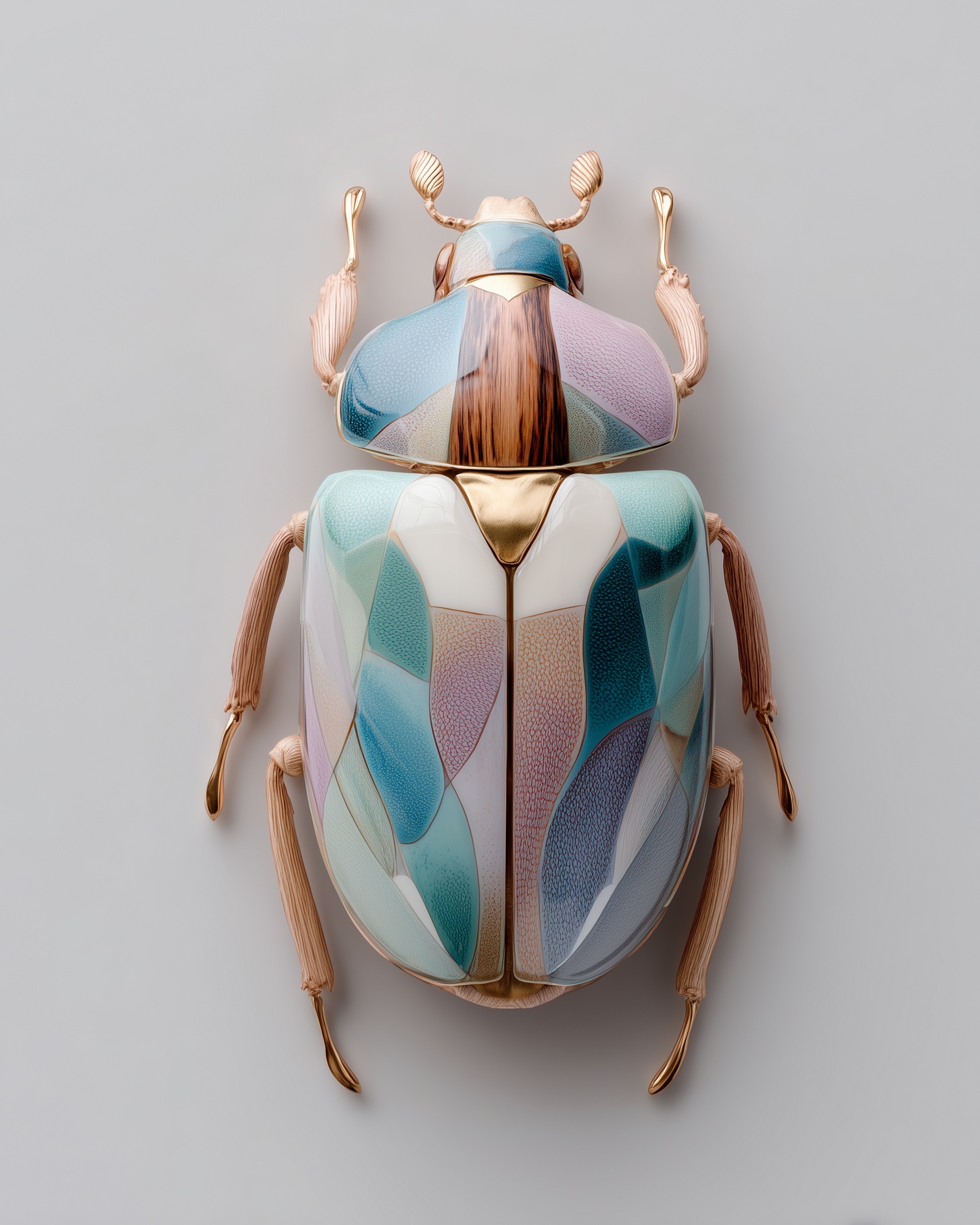 Artful Beetle: Minimalist Modern Sculpture Design