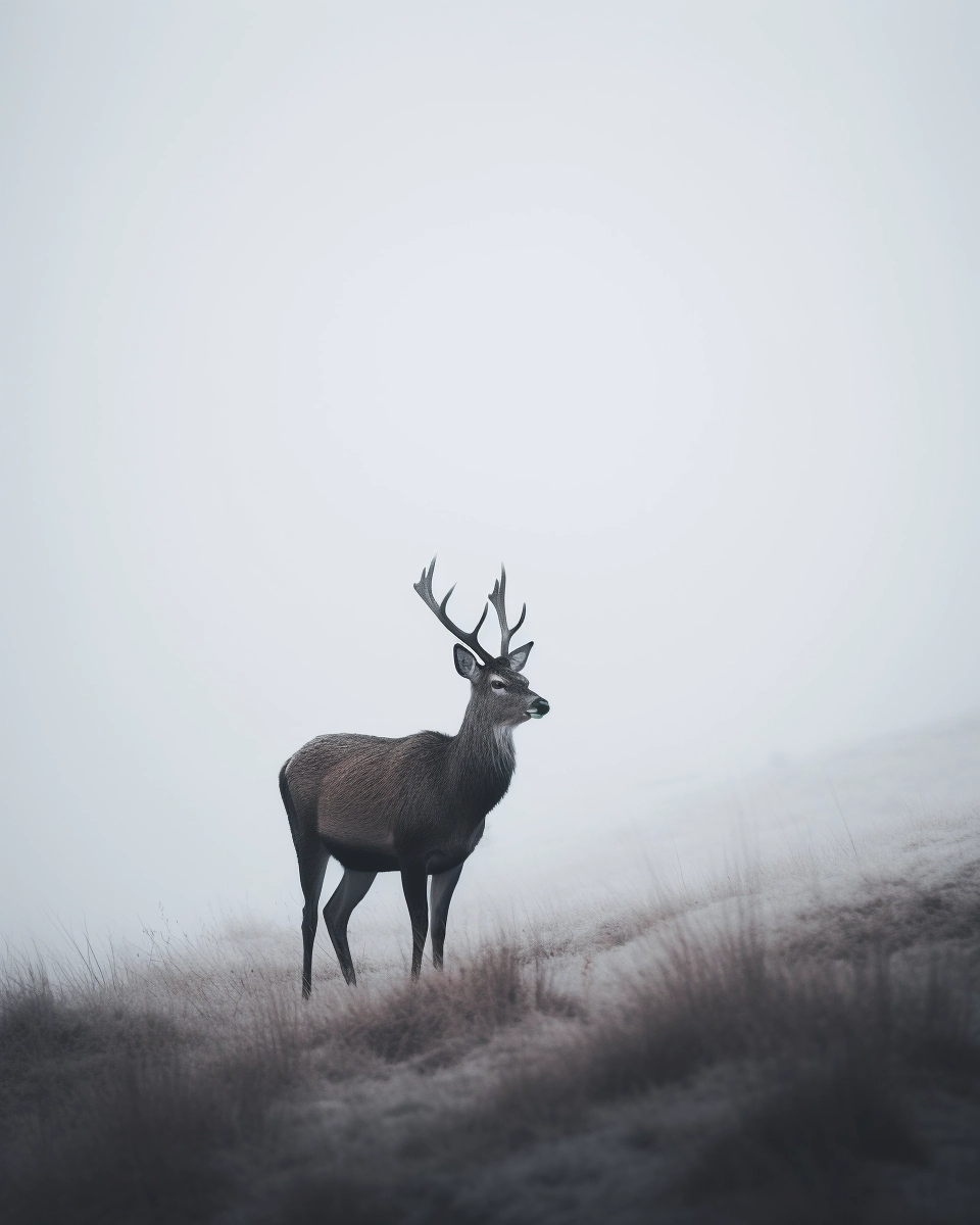 Captivating Deer Photography - Minimalist Style