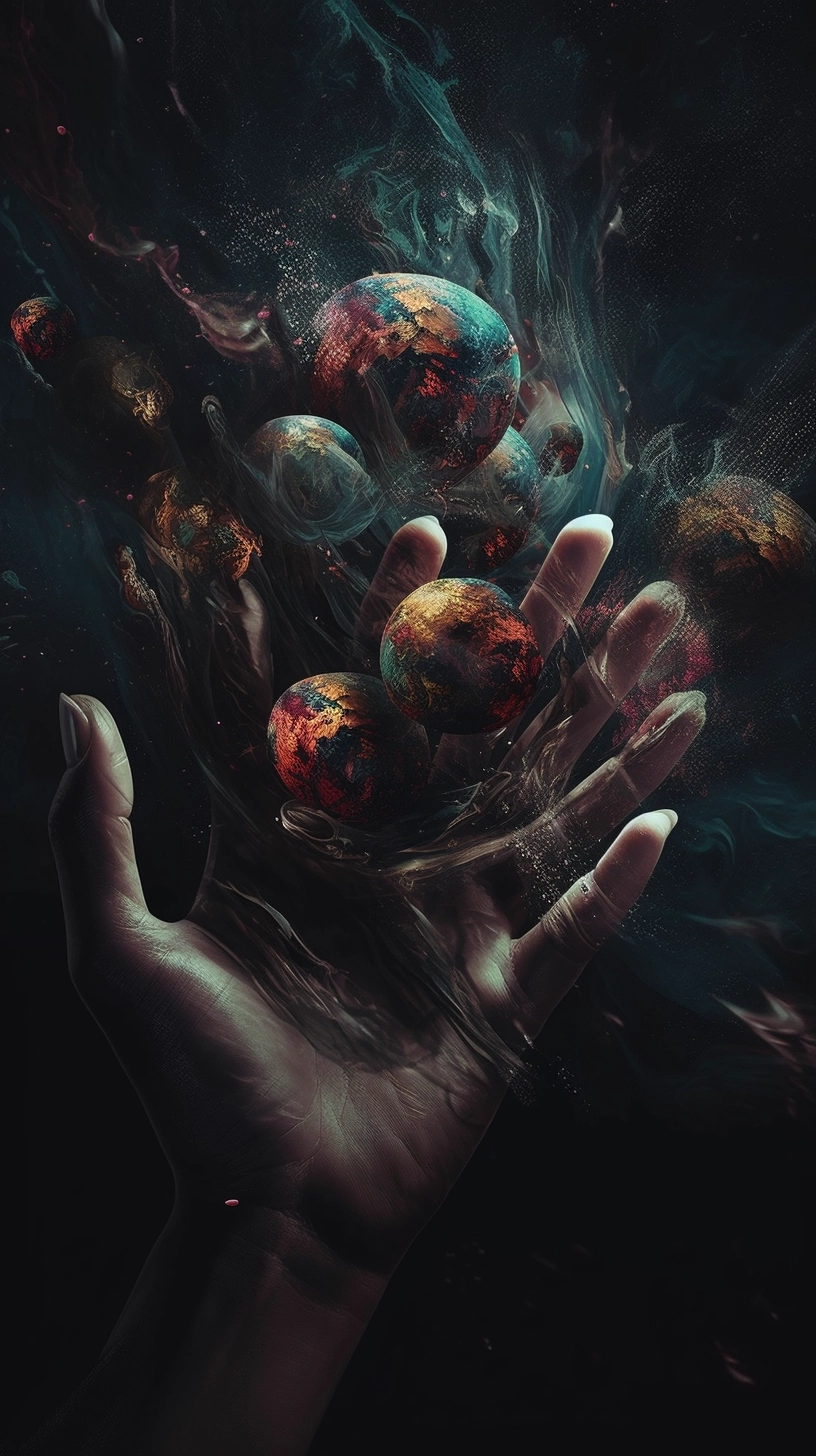 Disembodied Hands: Surreal Digital Artwork